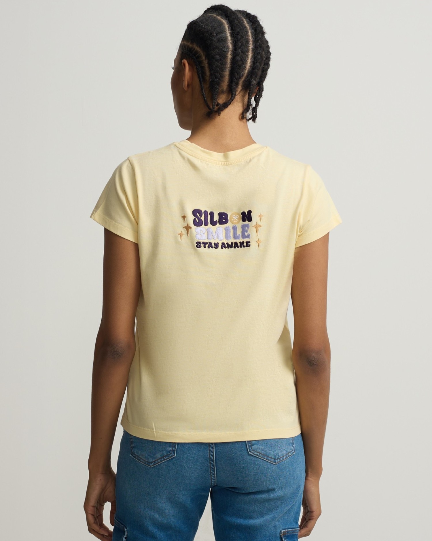 T-shirt Silbon Smile Amarelo-1