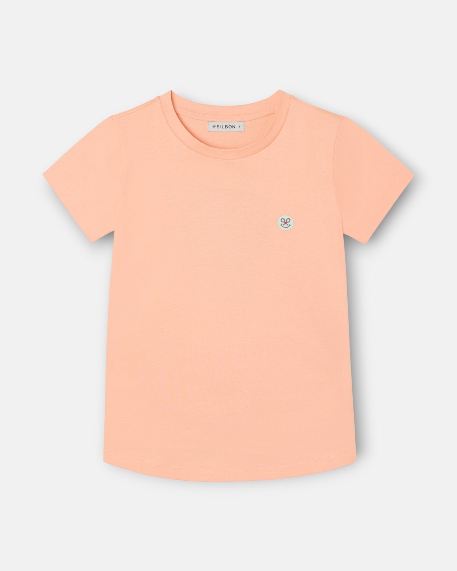 T-shirt Smile Estampado Laranja-claro-4