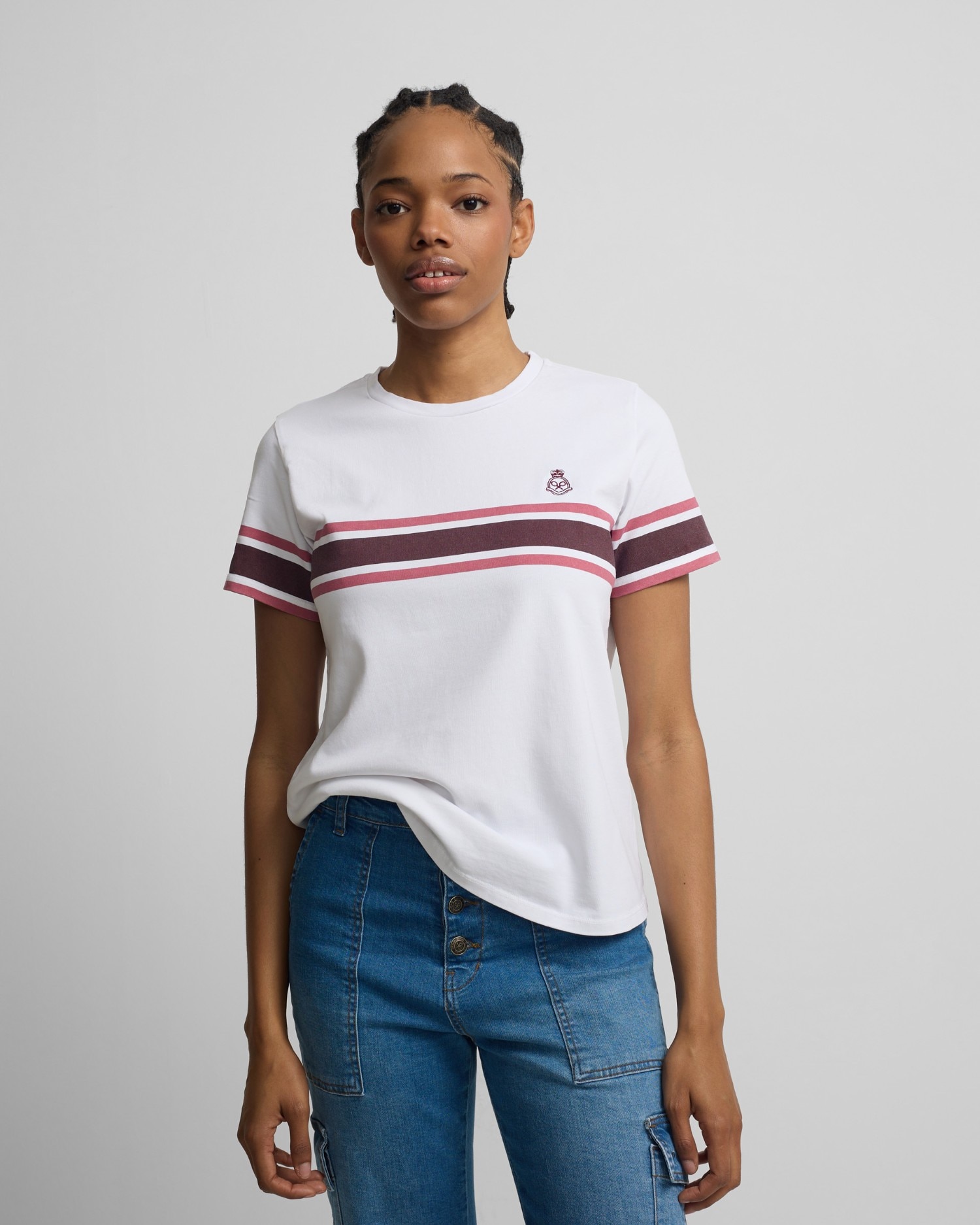 T-shirt Escudo Banda Rosa Rosa-1