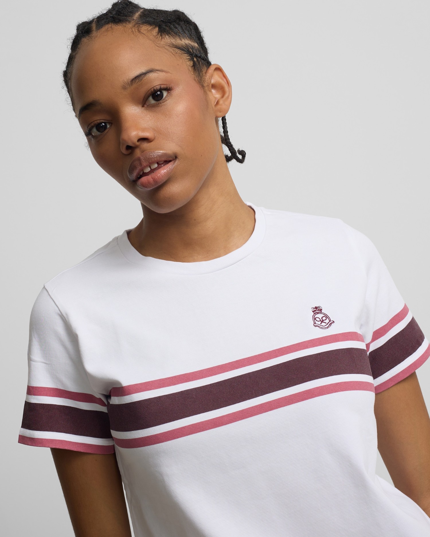 T-shirt Escudo Banda Rosa Rosa-3