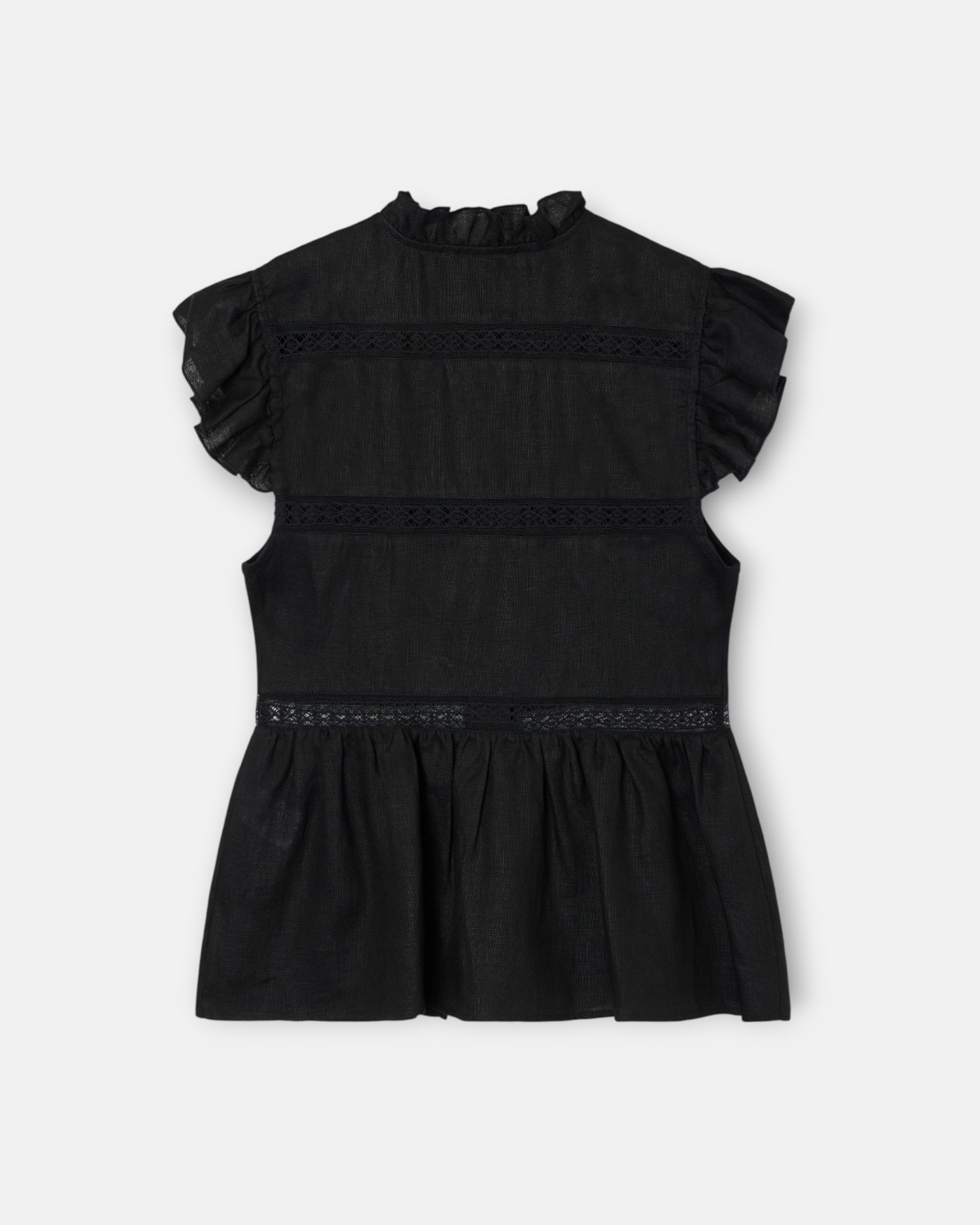 Imagem 0 de Blusa com Detalhes Bordados em Preto