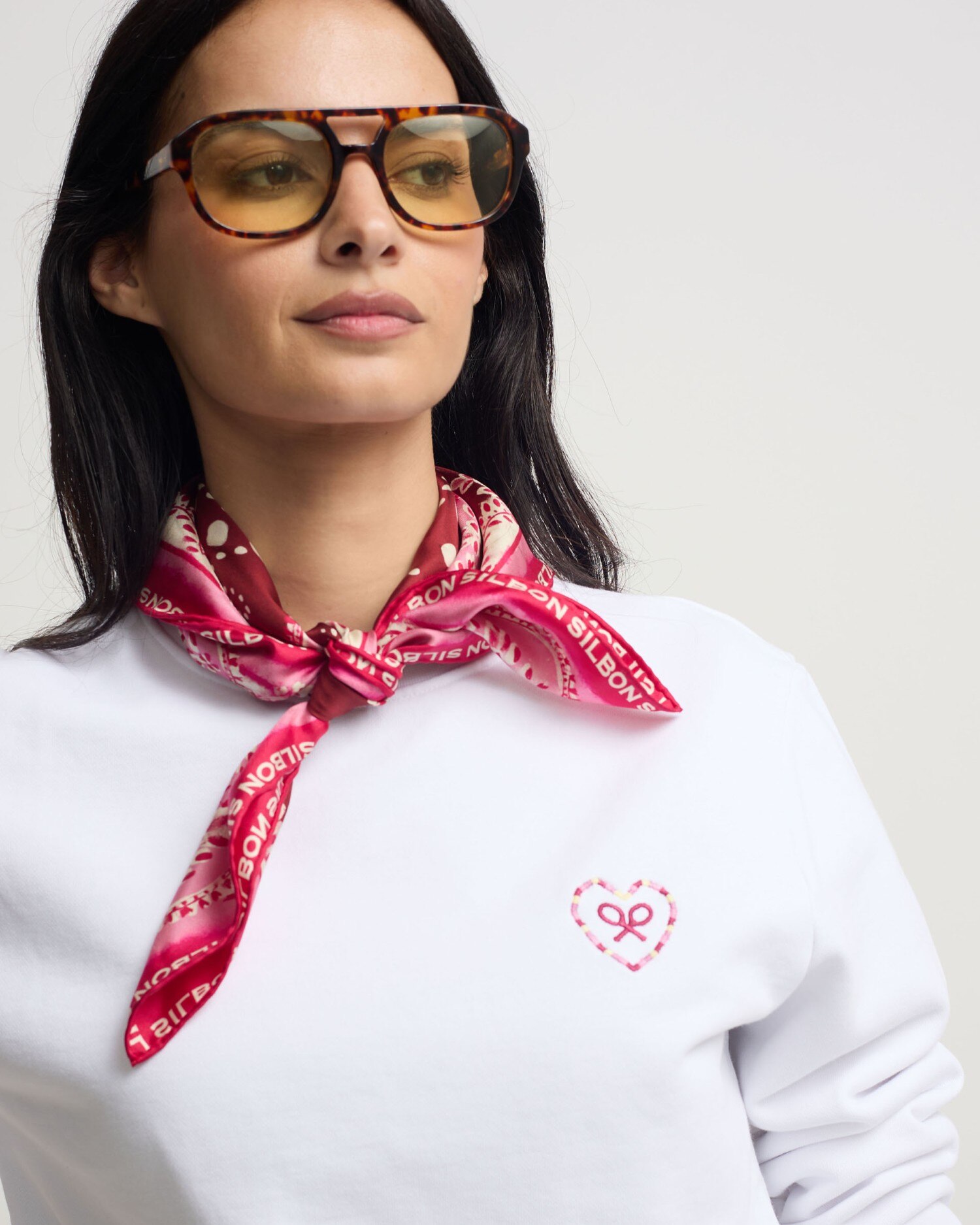 Sweat Coração Love Branco-3