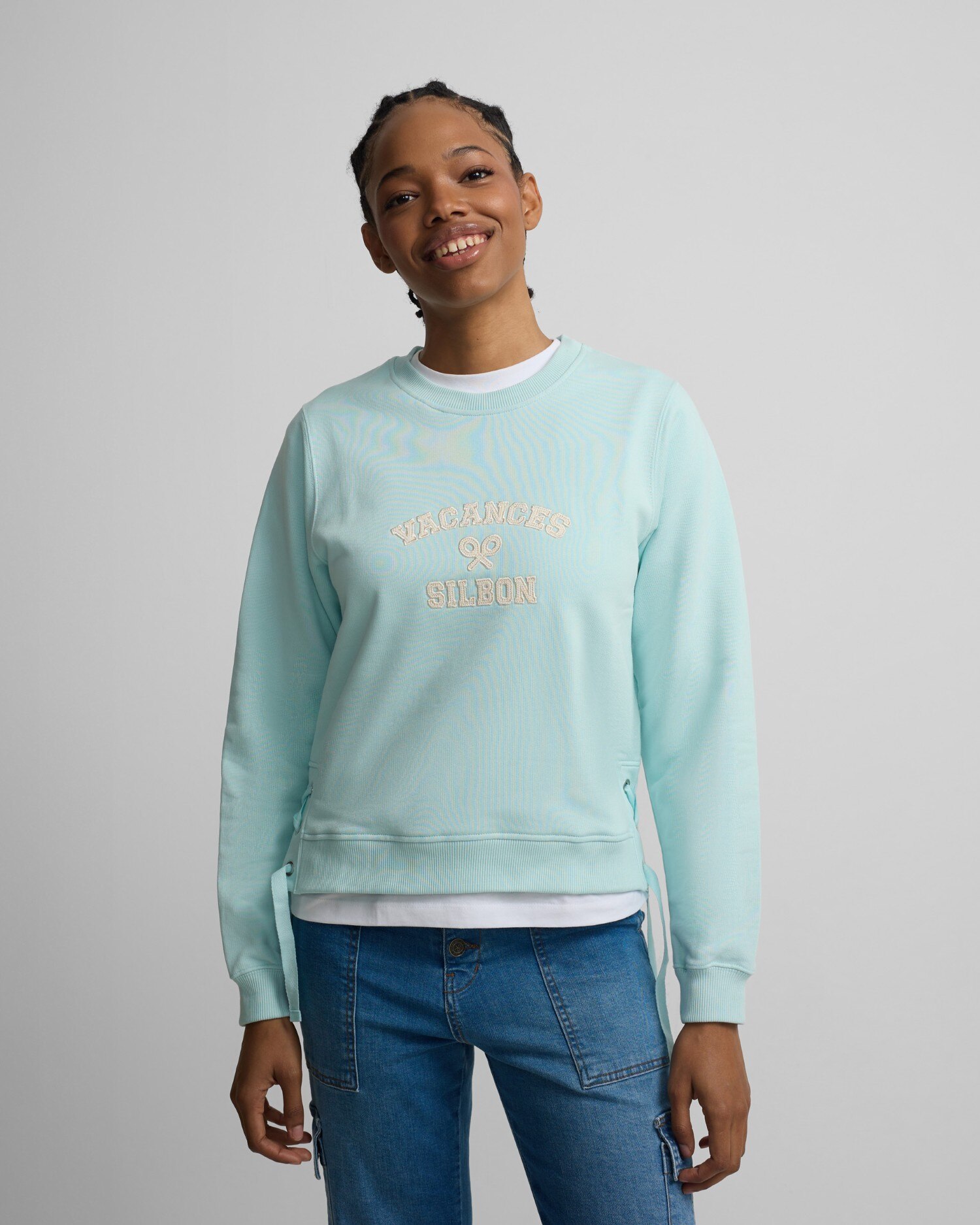 Imagem 0 de Sweatshirt com Detalhe de Cordas