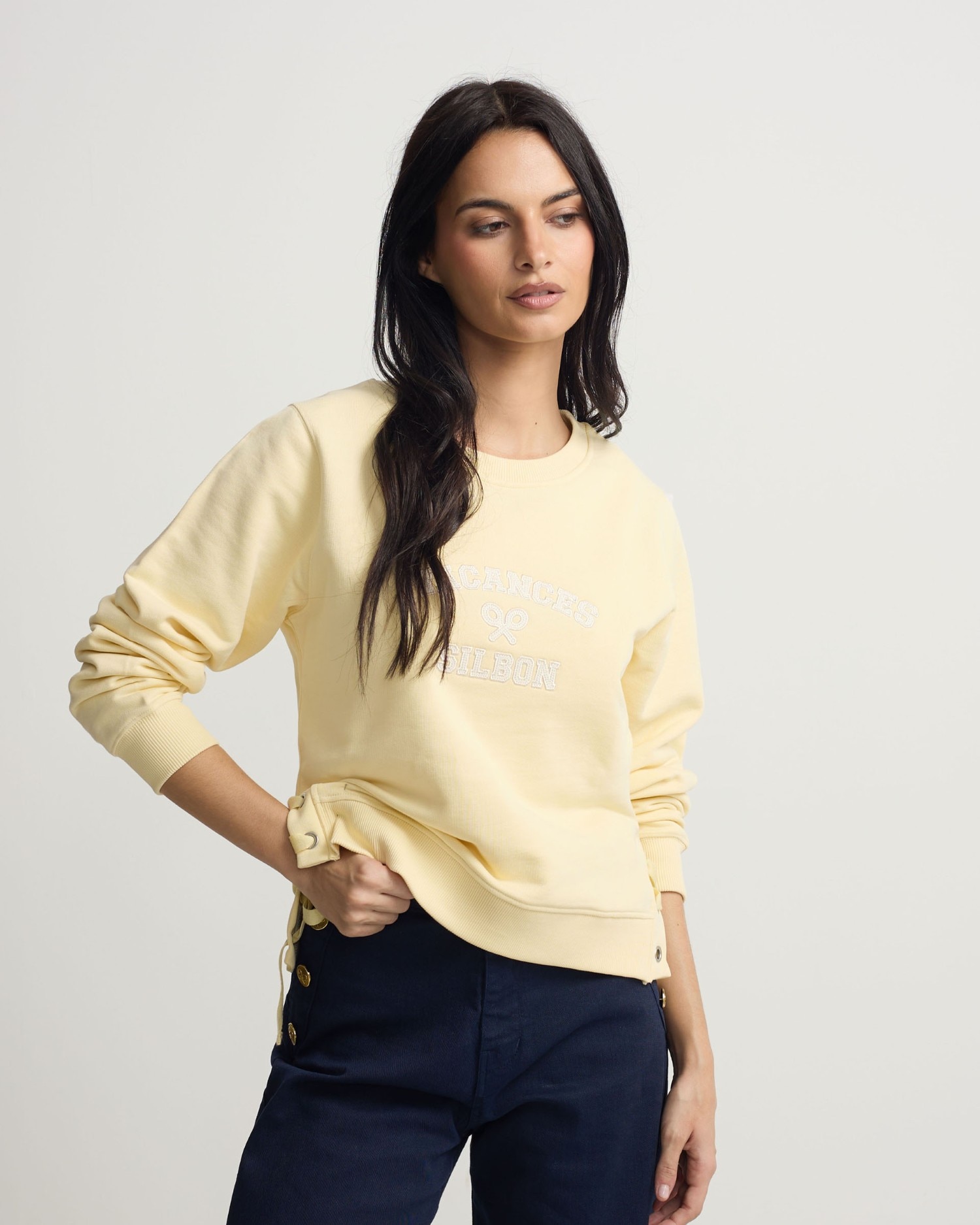 Imagem 0 de Sweatshirt com Detalhe de Cordas