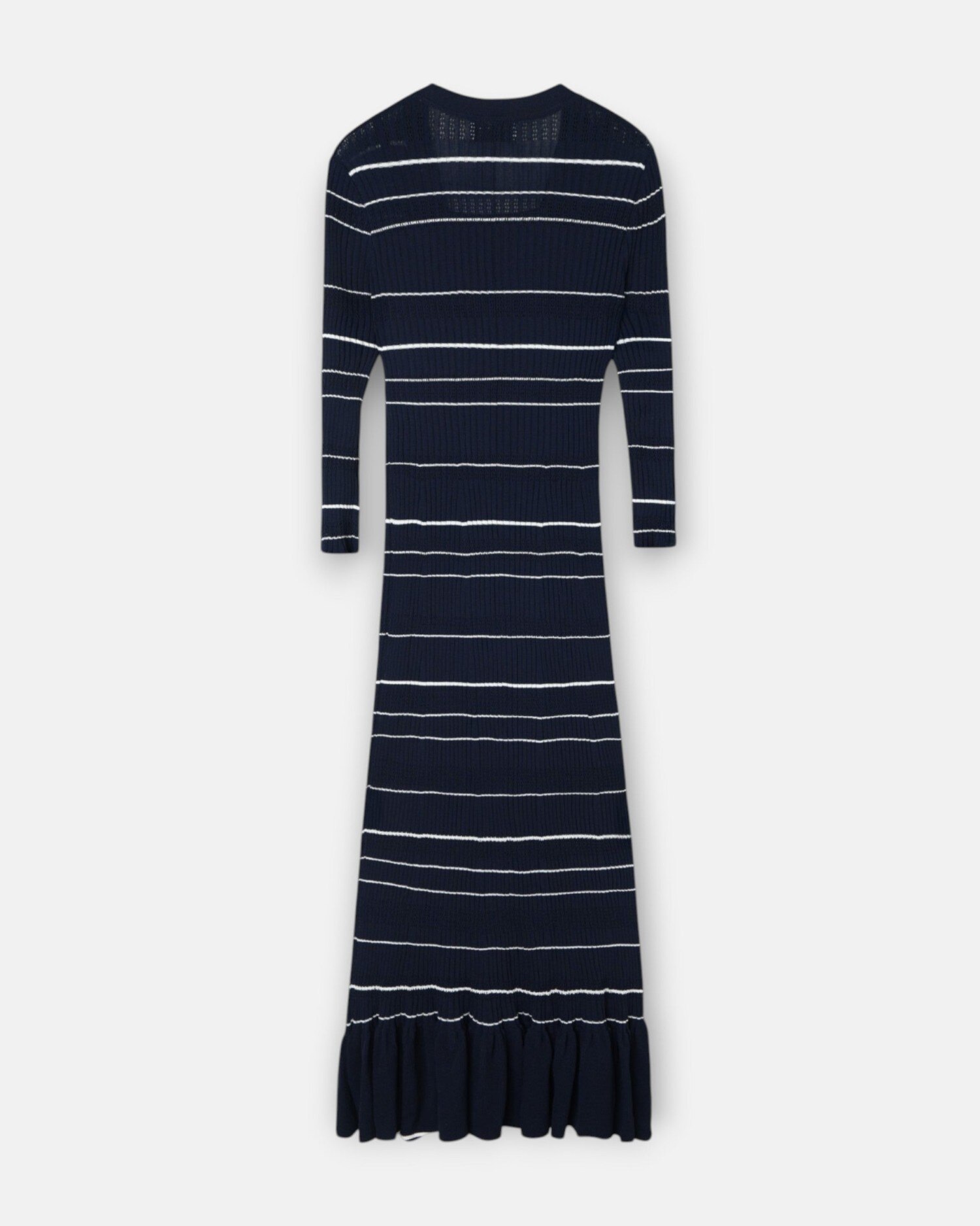 Vestido de Malha Comprido Marinho Azul-marinho-5
