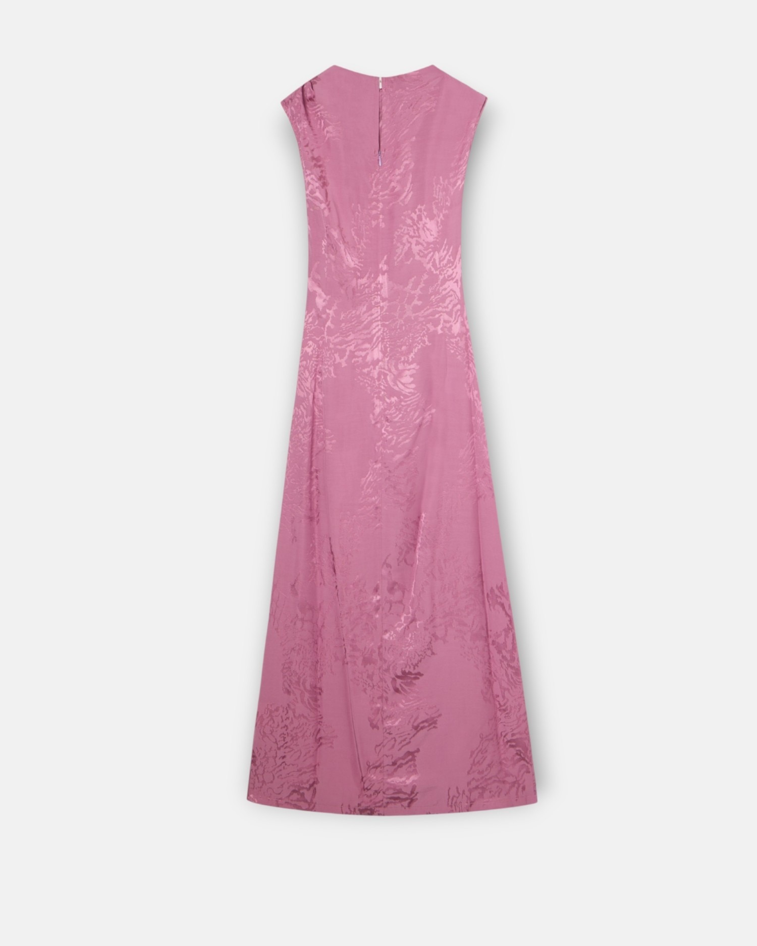 Vestido Midi Interior Jacquard Roxo Roxo-5