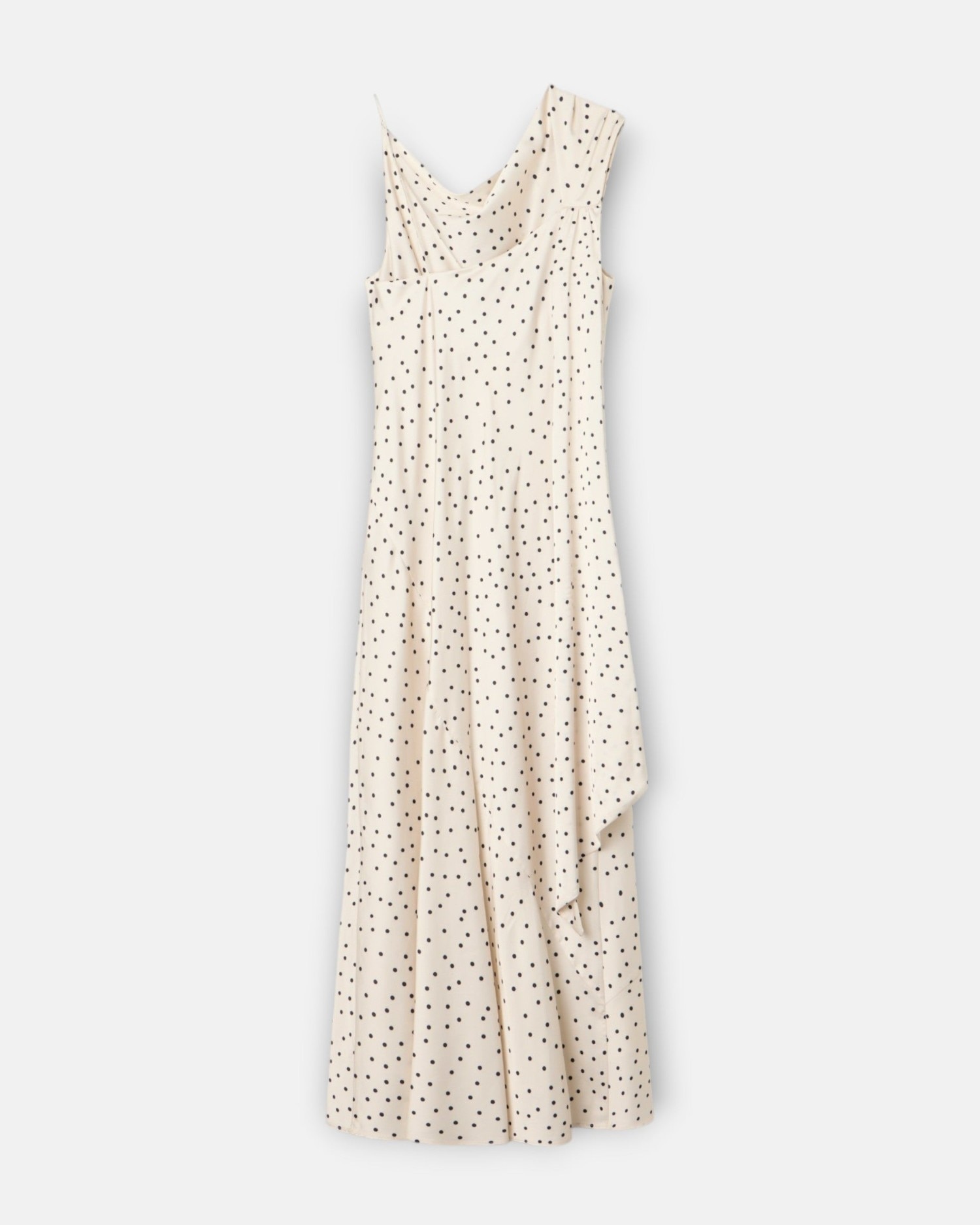 Vestido Interior com Bolinhas em Branco e Preto Branco-5