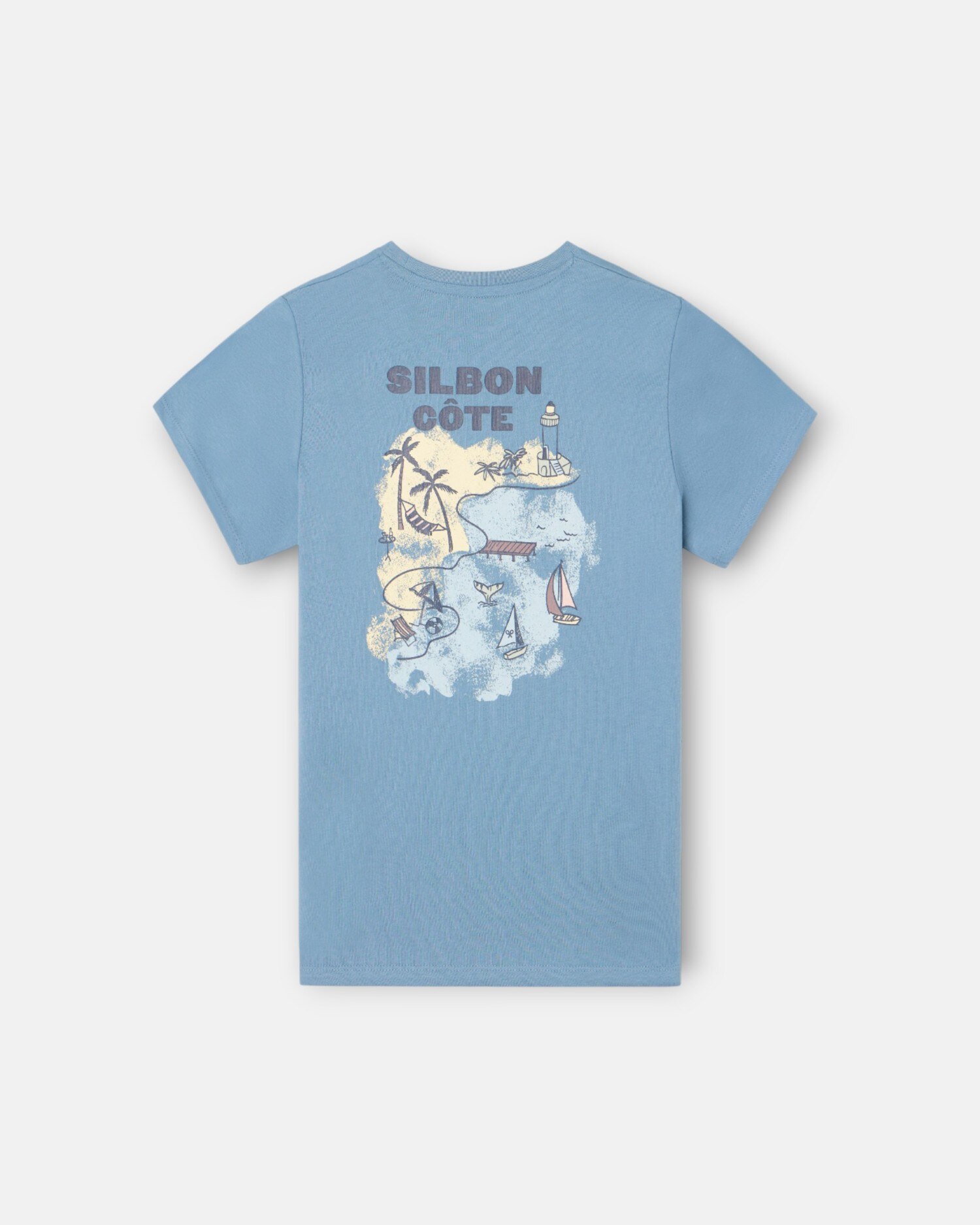 T-shirt Infantil Cote Silbon Azul-3