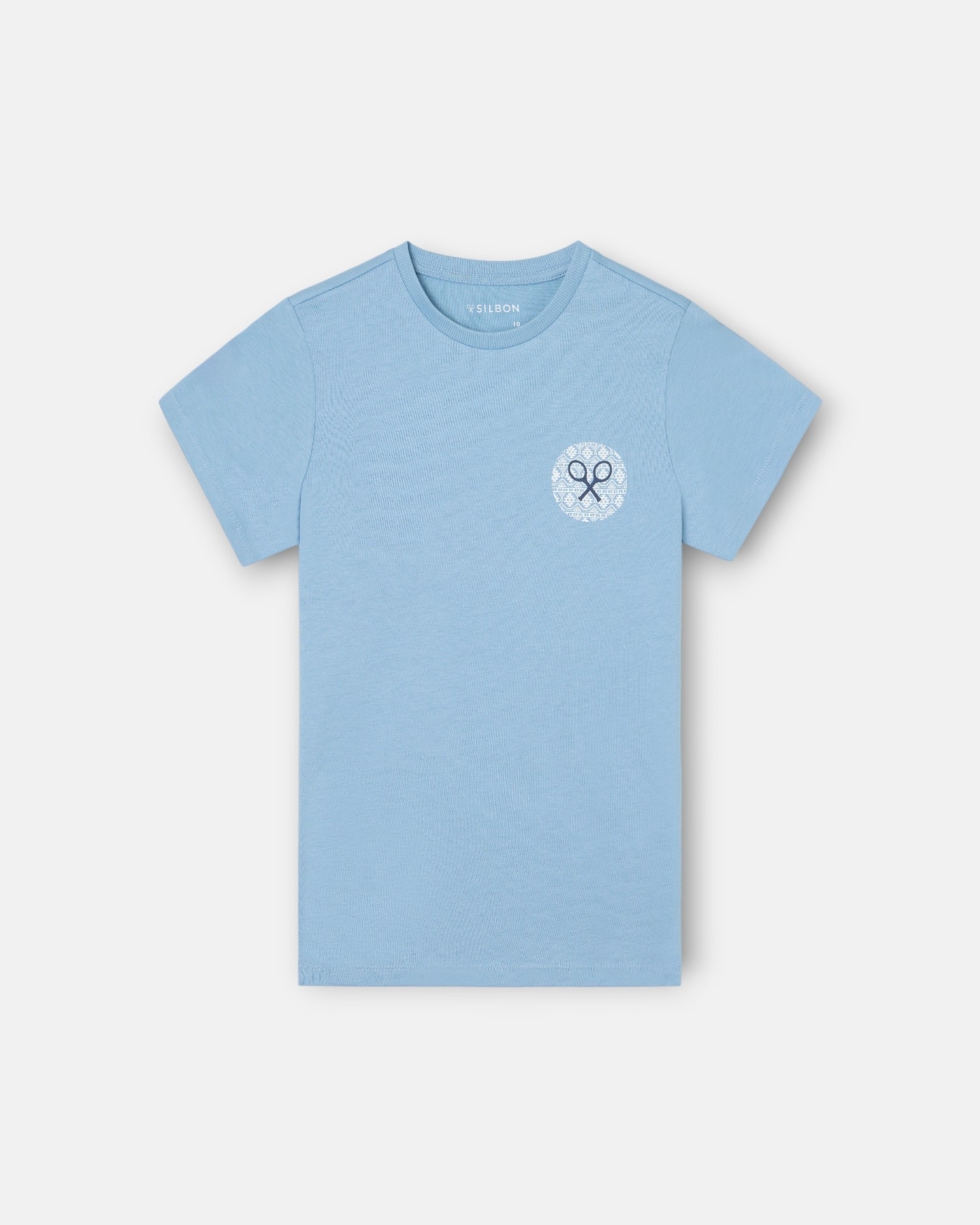T-shirt Infantil Raquete Étnica Silbon Azul-marinho-1
