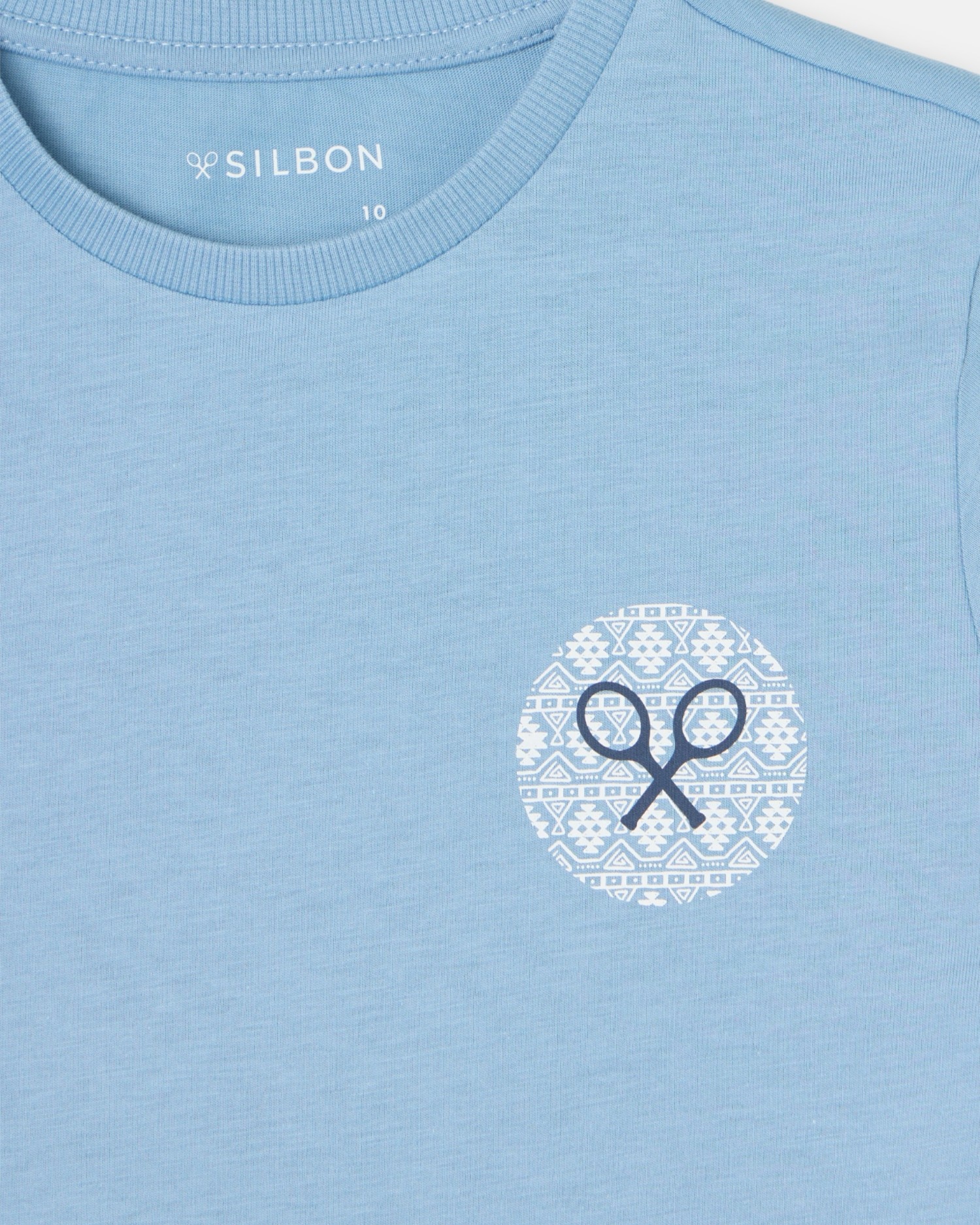 T-shirt Infantil Raquete Étnica Silbon Azul-marinho-2