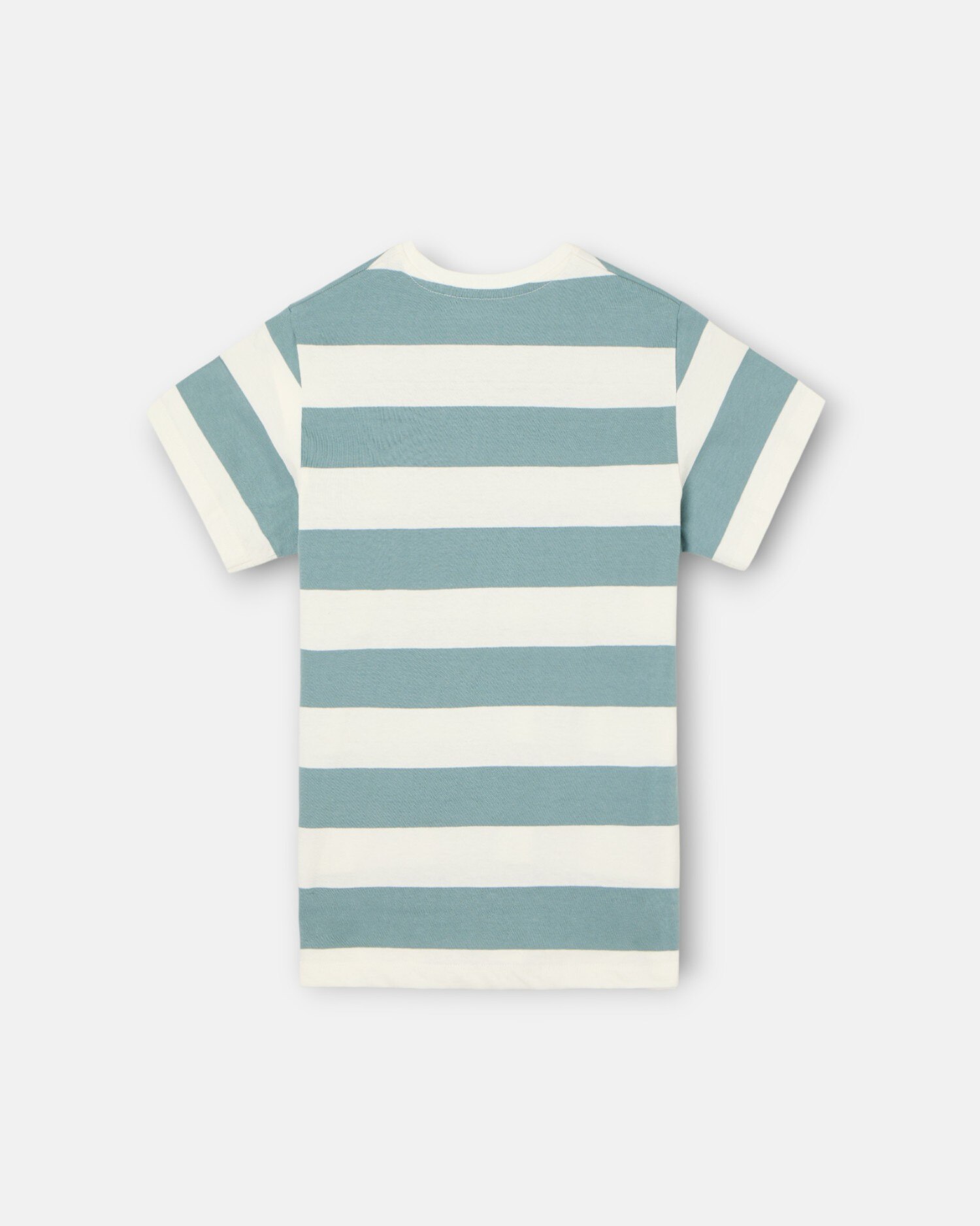T-shirt Infantil Às Riscas Vintage Silbon Verde-2