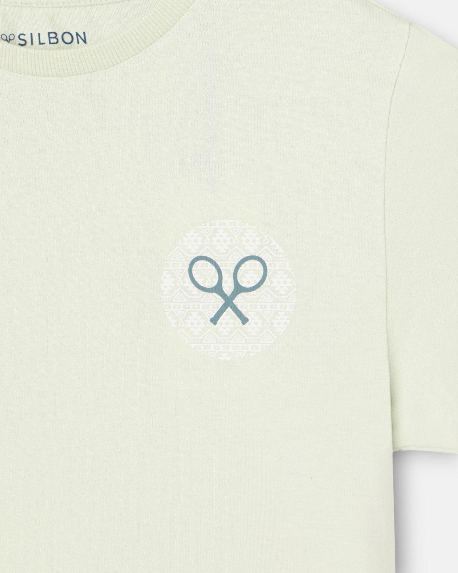 T-shirt Infantil Raquete Étnica Silbon Verde-2