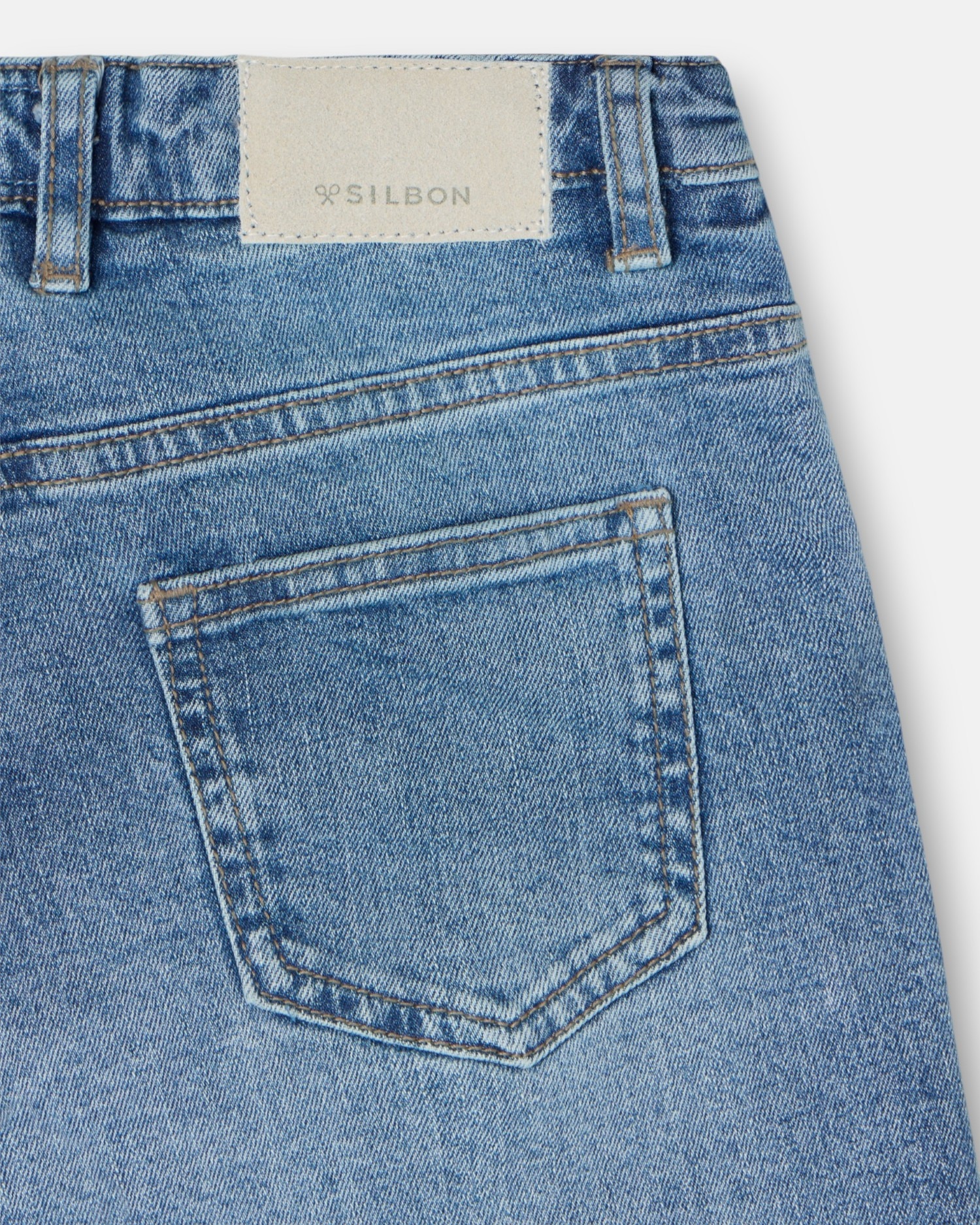 Calças Jeans Infantil Sport Denim Azul Silbon Azul denim-5