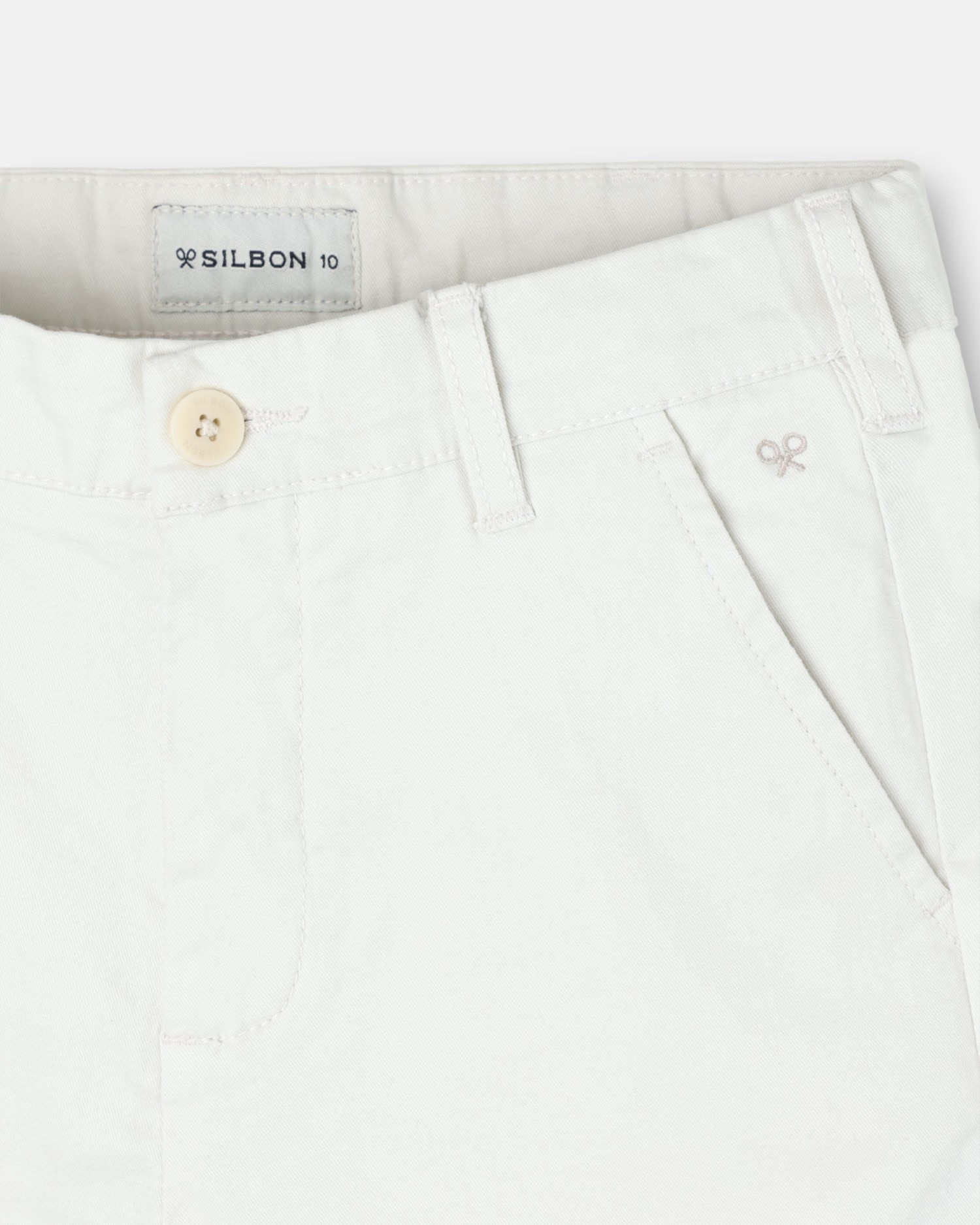 Calças Chino Sport Infantil Silbon Pedra-3