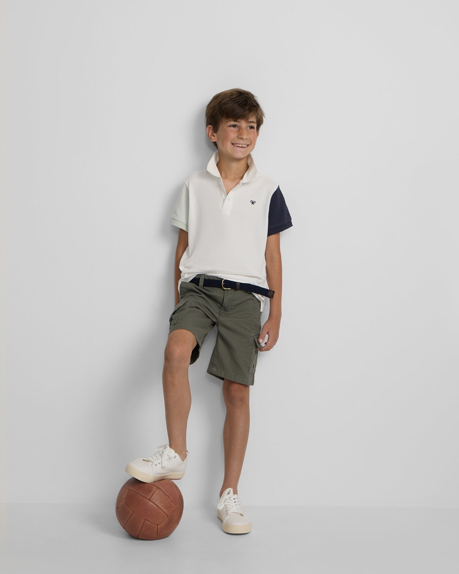 Polo Infantil Tricolor Silbon Branco-3