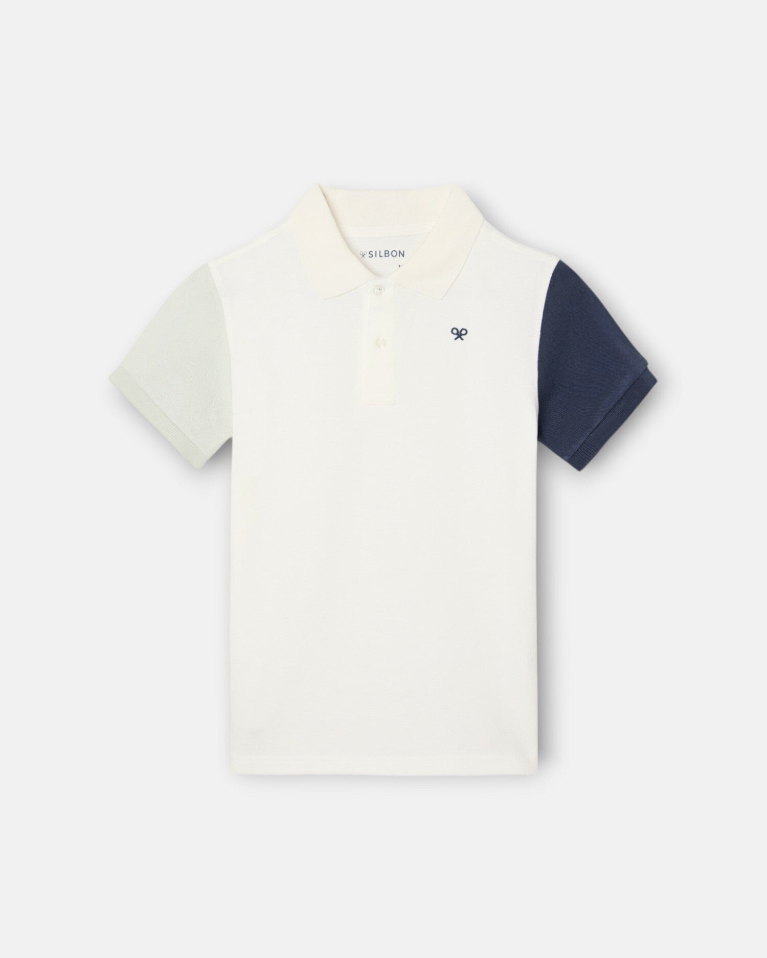 Polo Infantil Tricolor Silbon Branco-4
