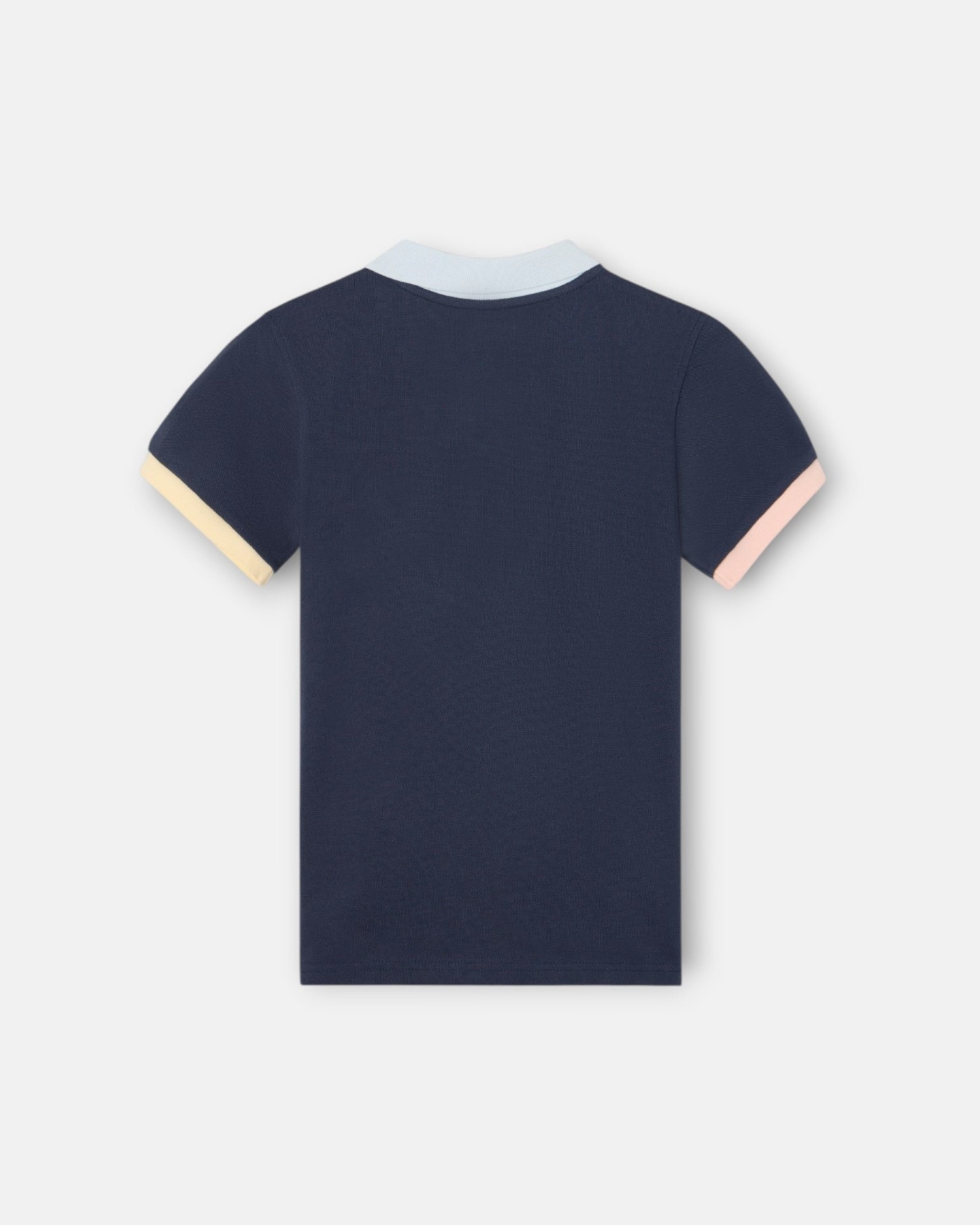 Polo Infantil com Rebordo Multicolor Silbon Azul-marinho-3