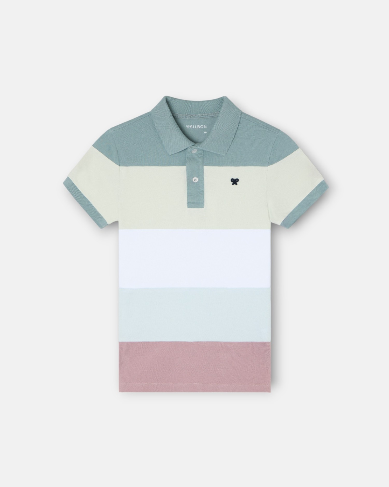 Imagem 0 de Polo Infantil Às Riscas Largas Multicolor