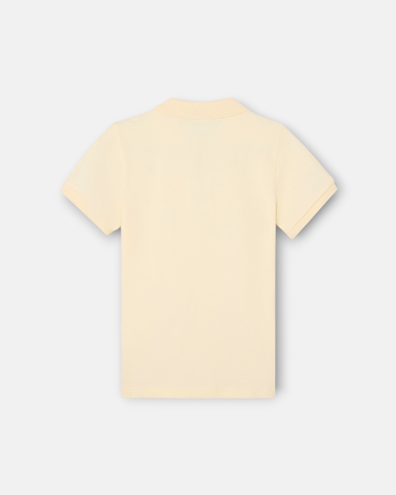 Polo Infantil Liso com Logo Rizo Silbon Amarelo-2