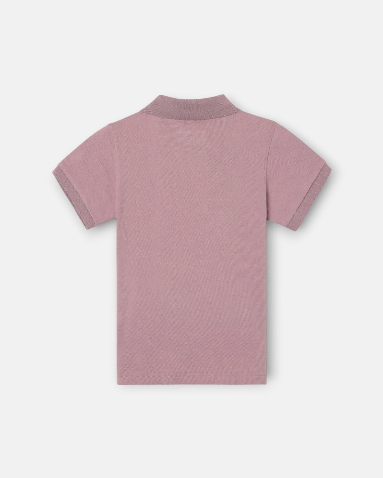 Polo Infantil Liso com Logo Rizo Silbon Bordeaux-5