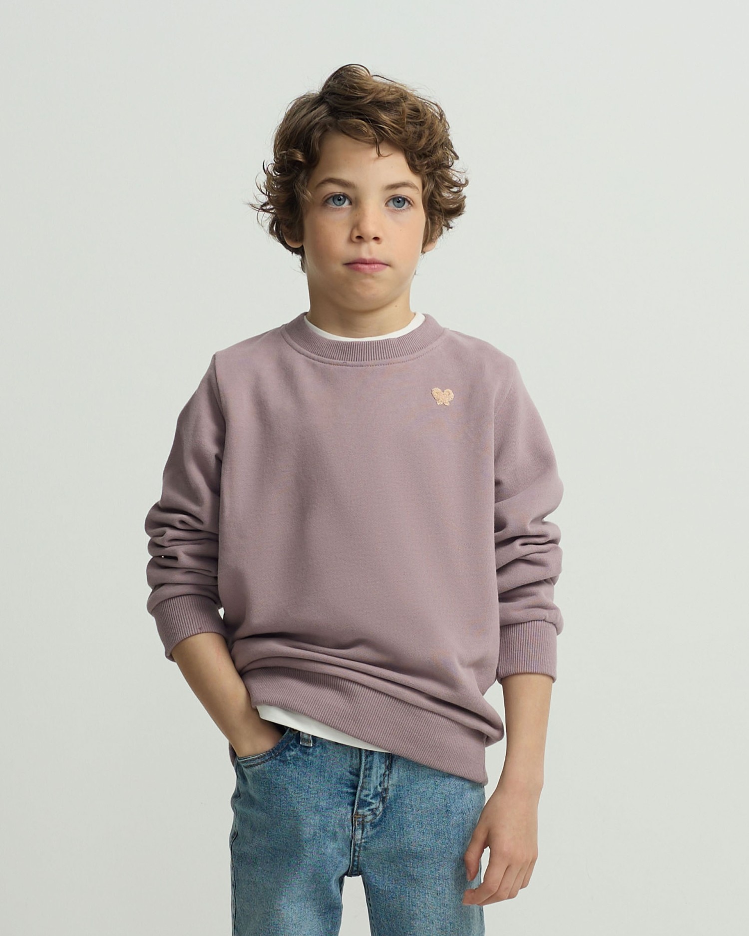 Sweatshirt Infantil Club Silbon Malva-1