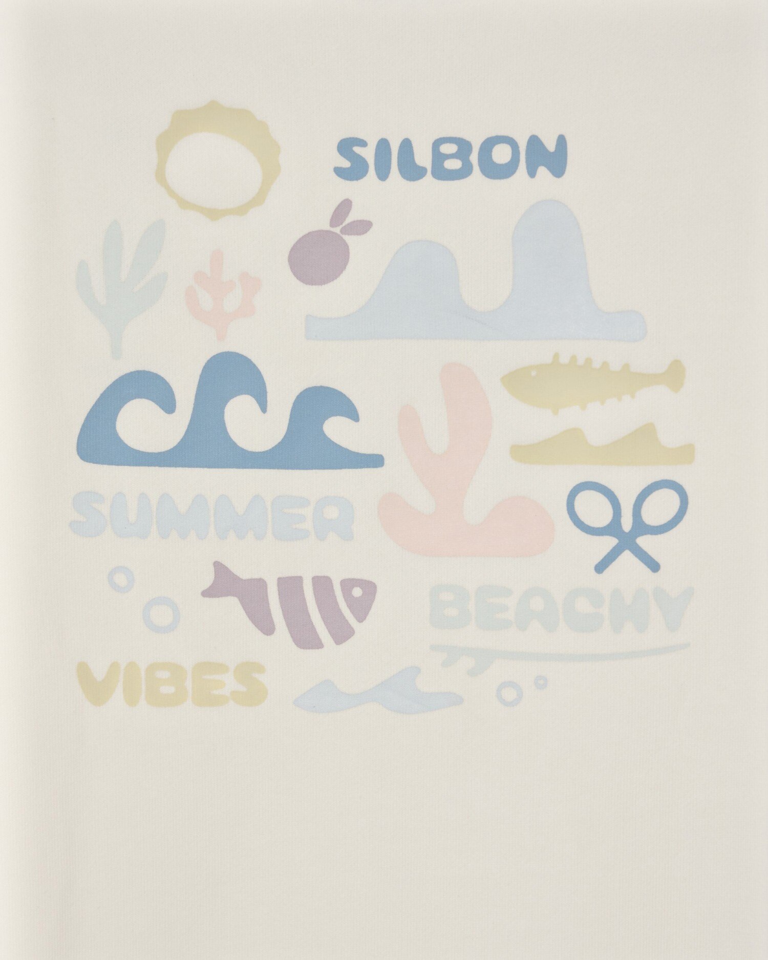 Sweat Infantil Summer Beachy Silbon Creme-4