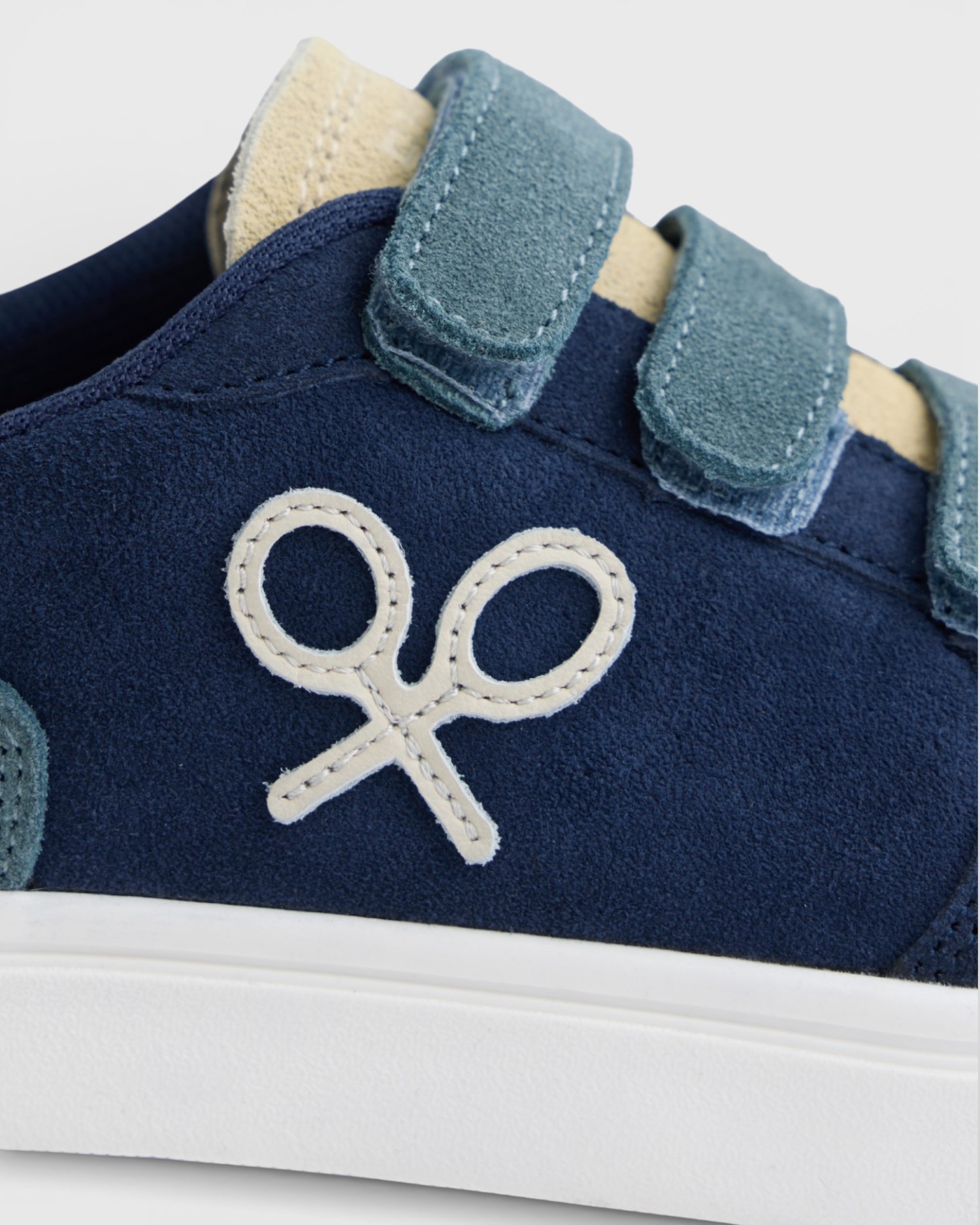 Sapatilha Infantil com Velcro Multicolor Silbon Azul-marinho-4