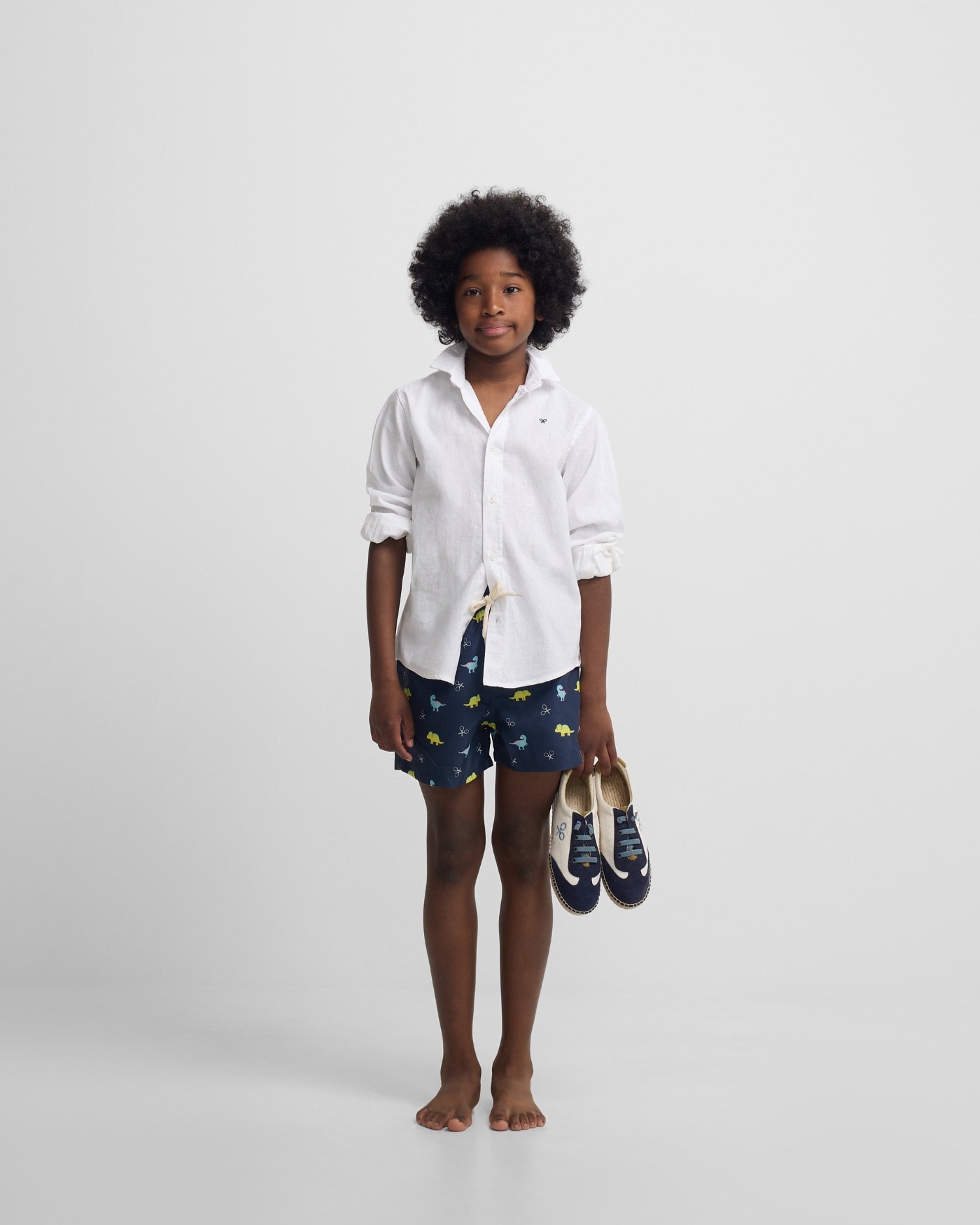 Imagem 0 de Fato de Banho Infantil Dinos Azul-marinho