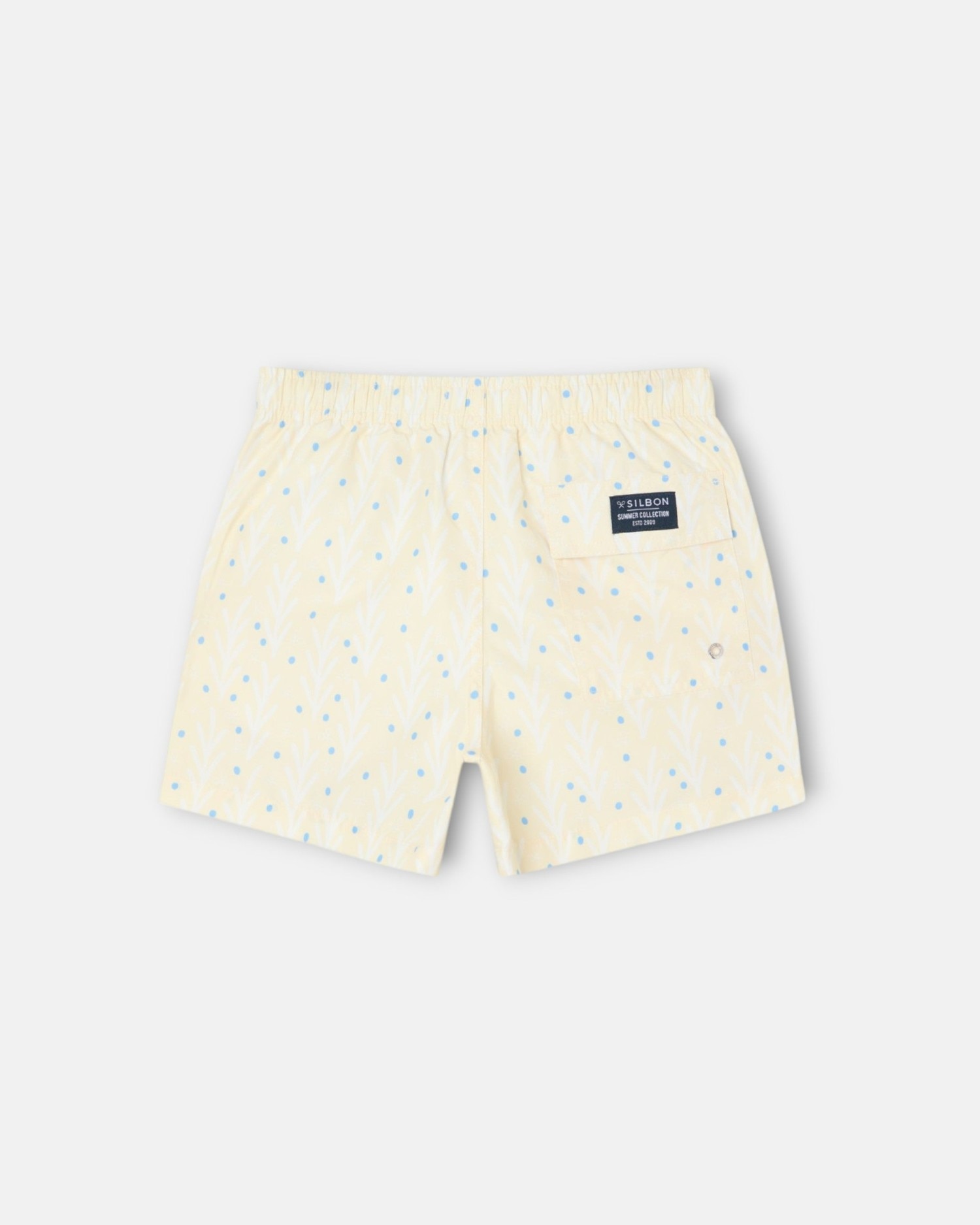 Fato de Banho Infantil Pontos em Amarelo Silbon Amarelo-5