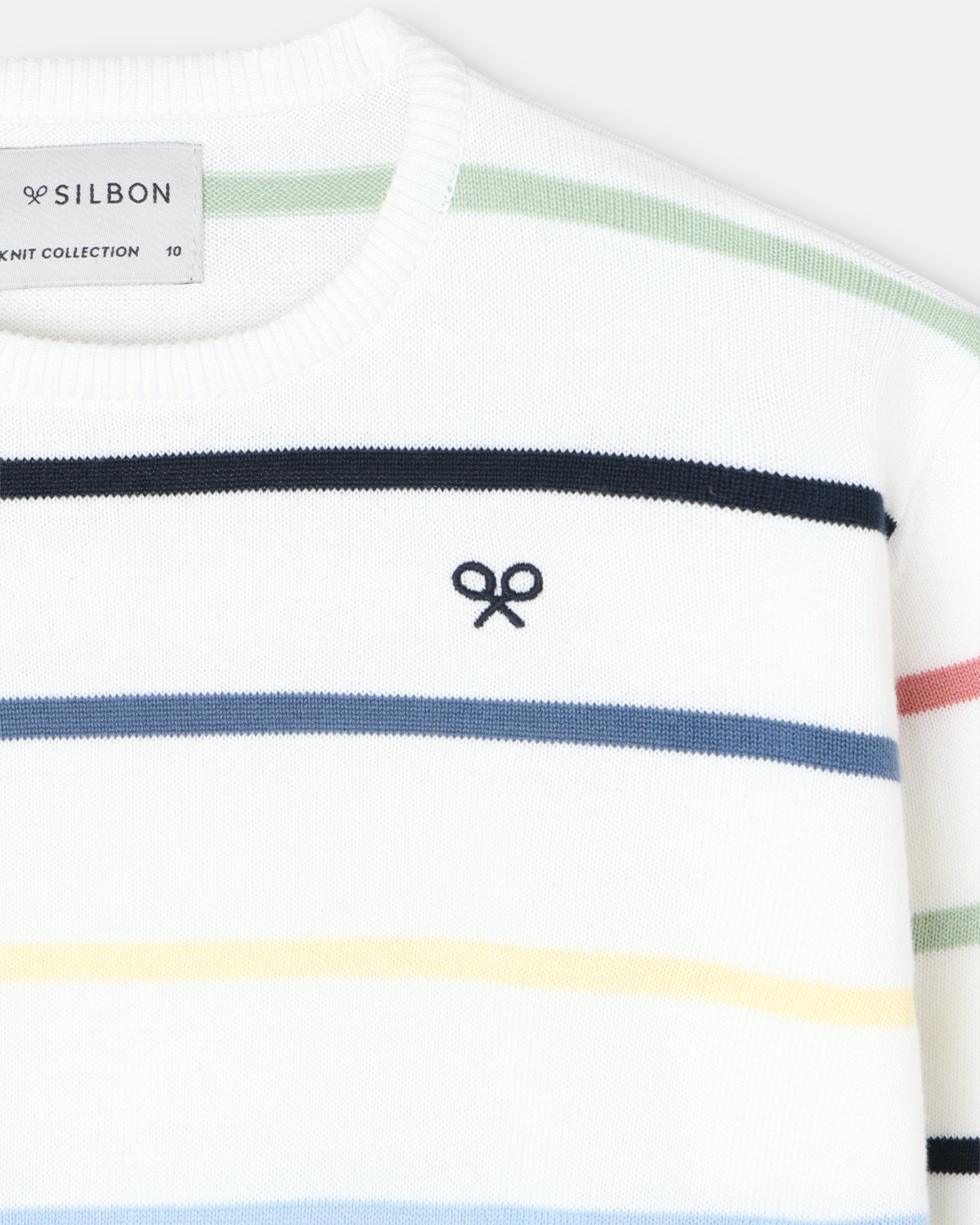 Camisola Infantil Às Riscas Silbon Multicolor-3