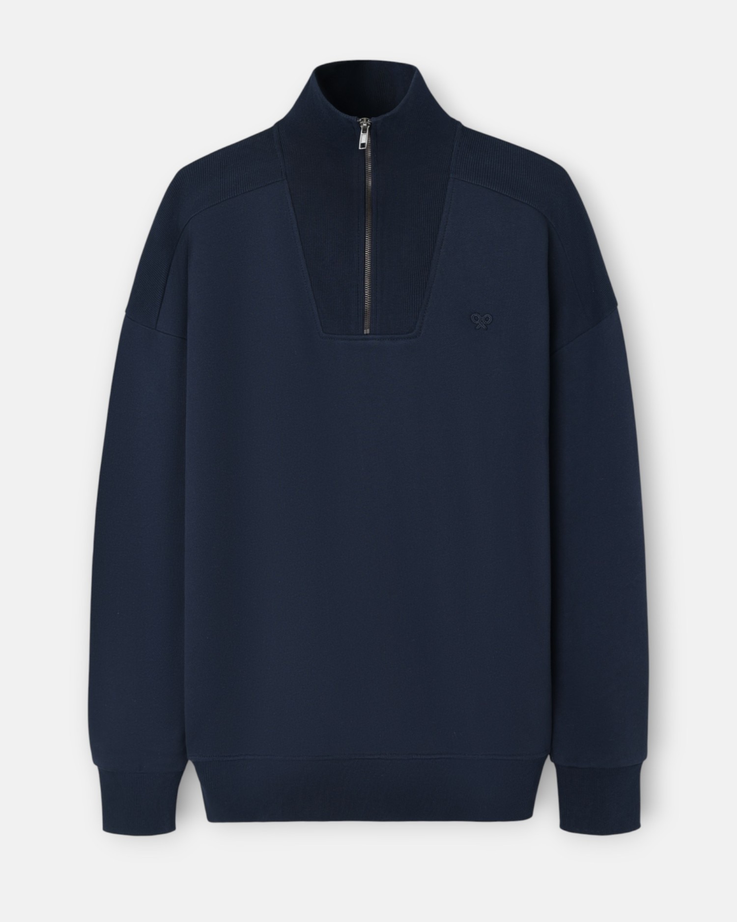Sweatshirt com Fecho Zip Médio Cruise Azul-marinho Azul-marinho-4