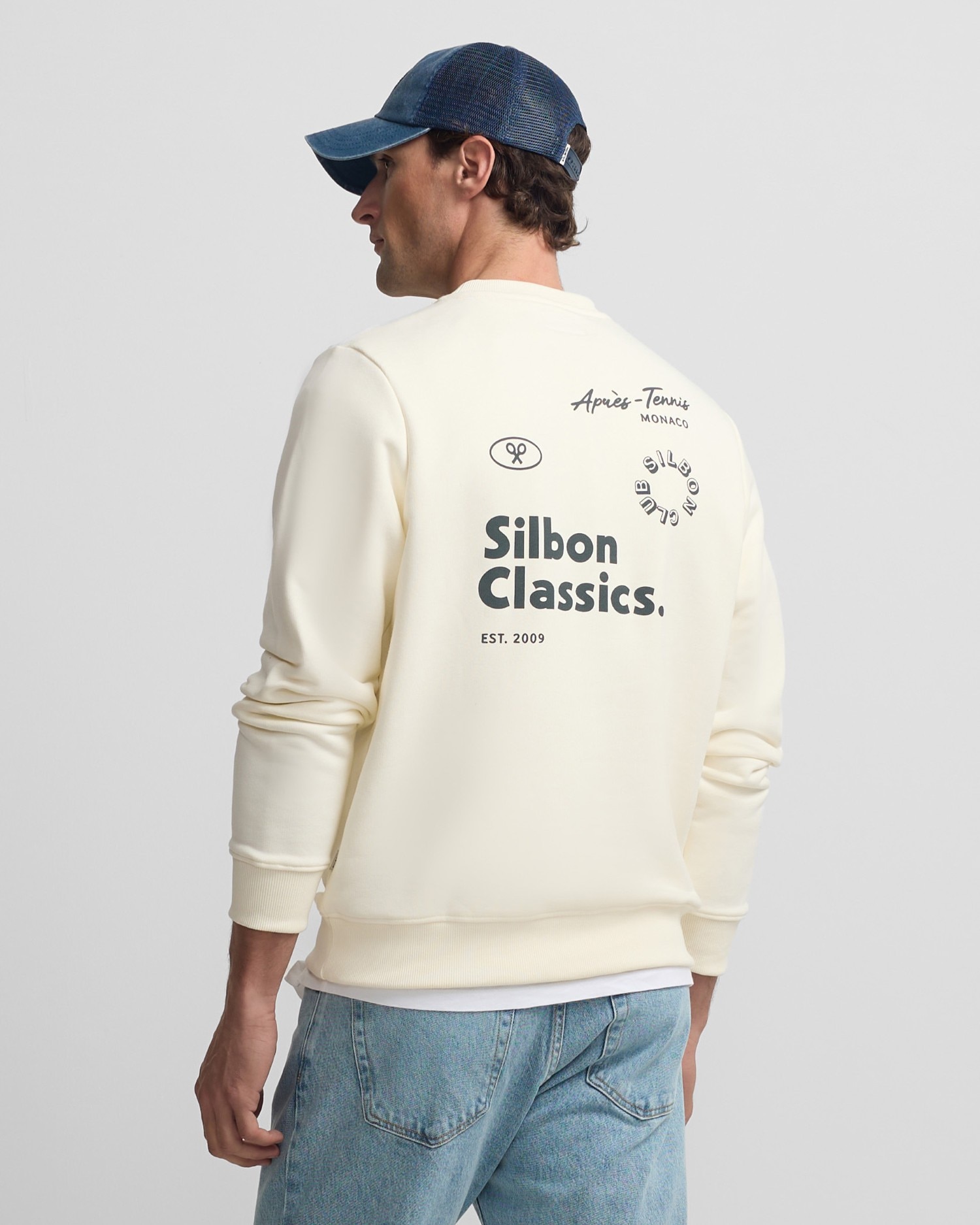 Sweatshirt sem Capuz Classics em Creme Creme-2