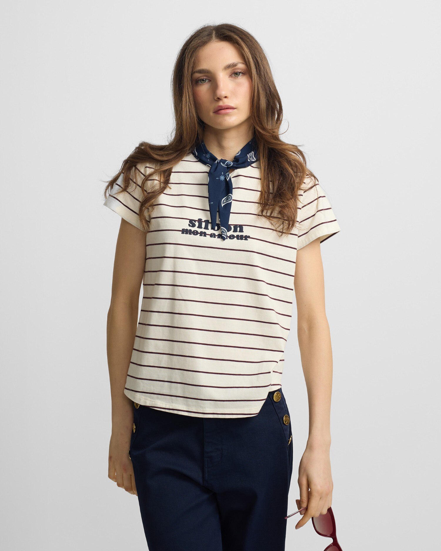 Imagem 0 de T-shirt com Aplique Silbon Bandana