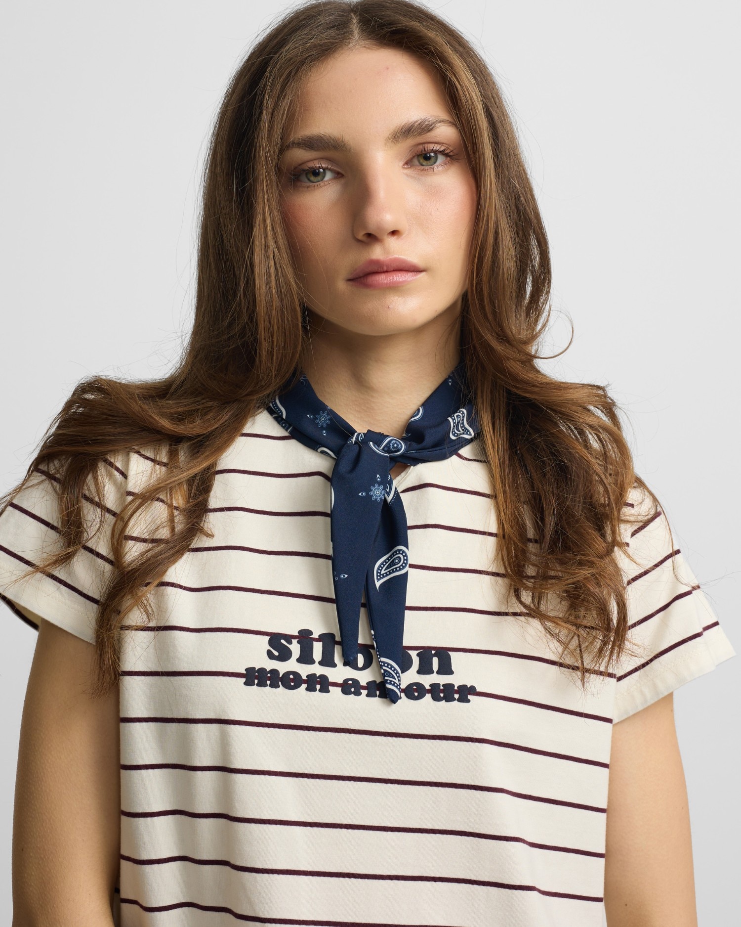 T-shirt com Aplique Silbon Bandana Roxo-2