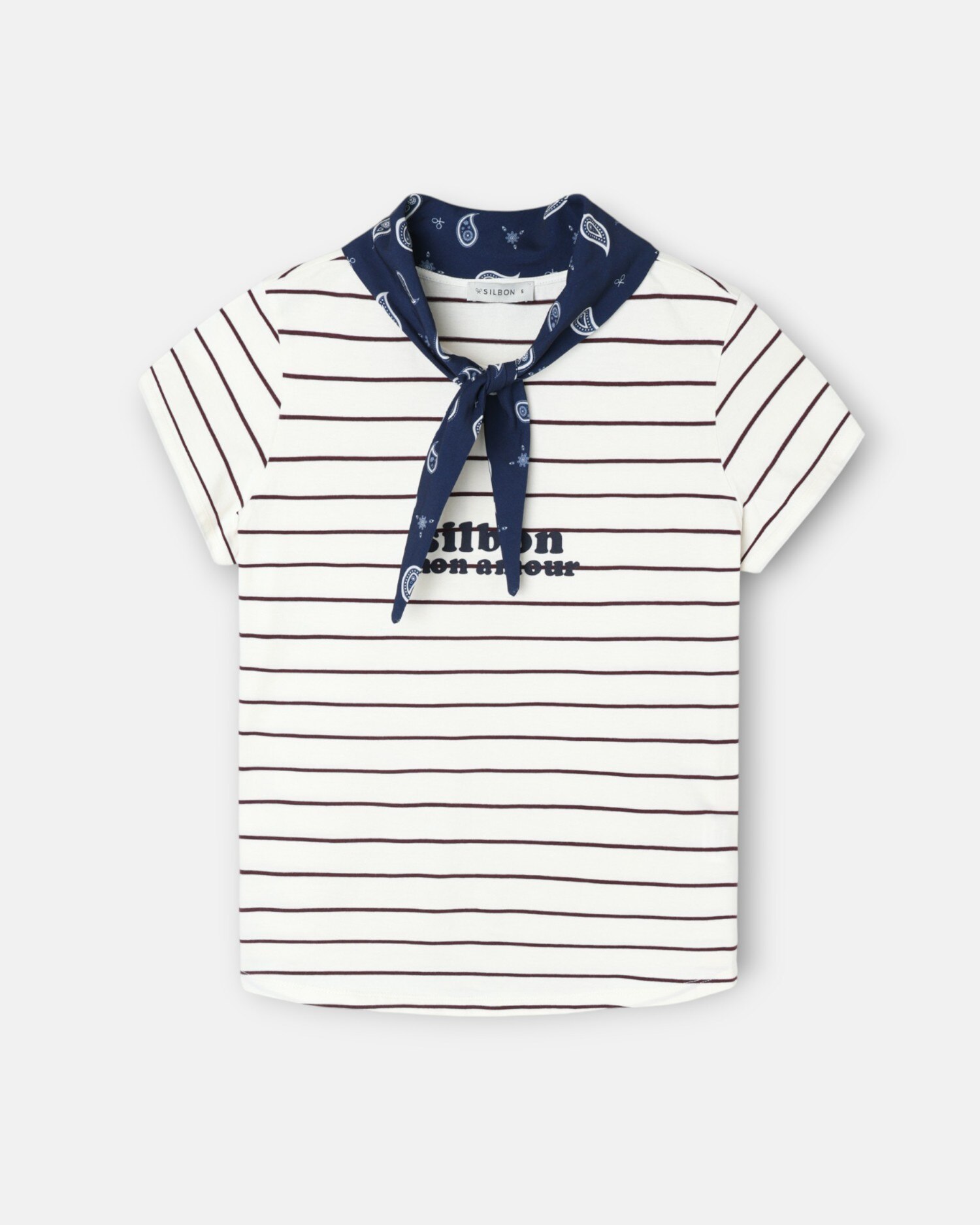 T-shirt com Aplique Silbon Bandana Roxo-4