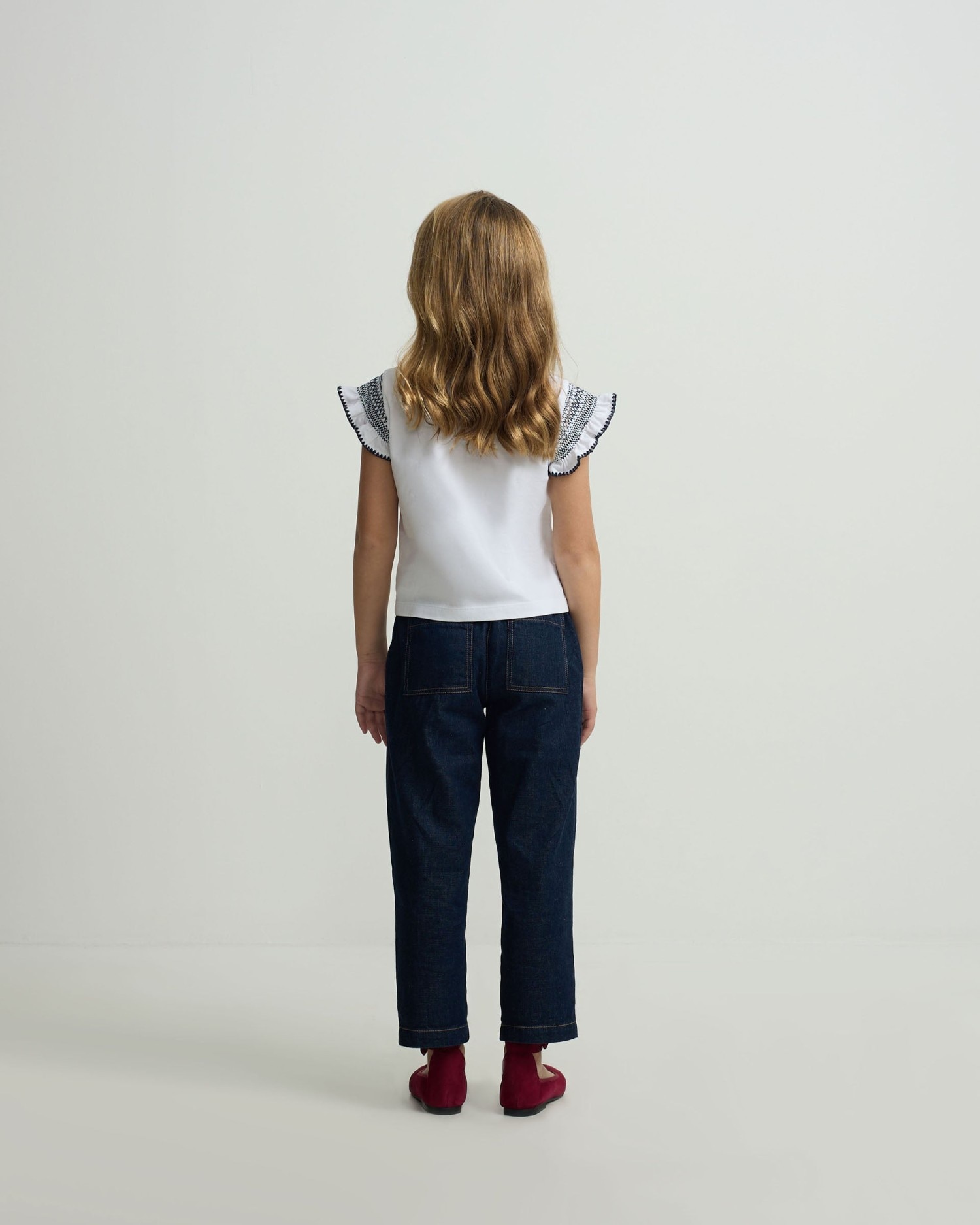 T-shirt Infantil com Bordado nas Mangas Branca Silbon Branco-2