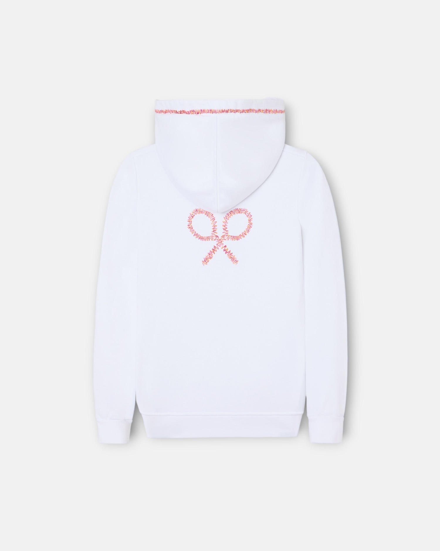 Sweatshirt Infantil com Capuz Raquete Étnica Branca Silbon Branco-2