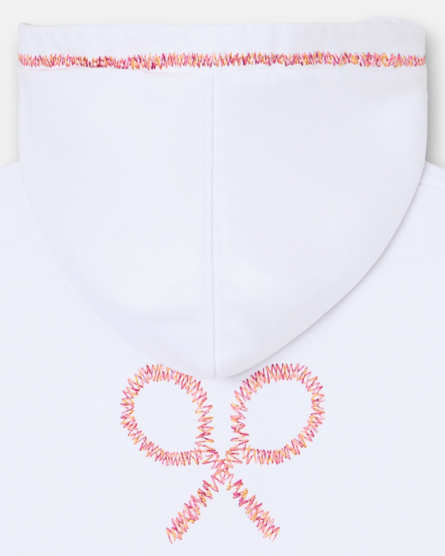 Sweatshirt Infantil com Capuz Raquete Étnica Branca Silbon Branco-4