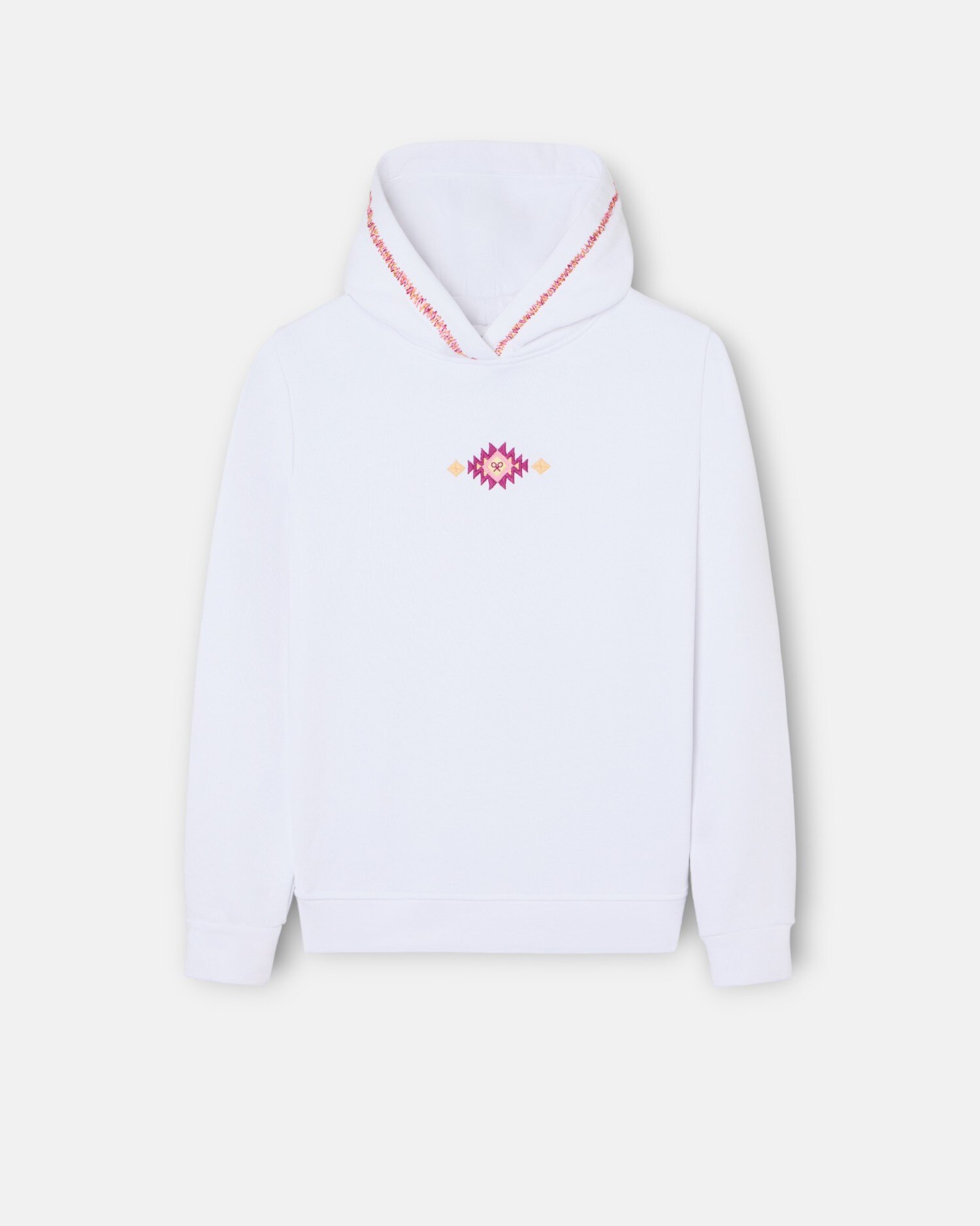 Imagem 0 de Sweatshirt Infantil com Capuz Raquete Étnica Branca