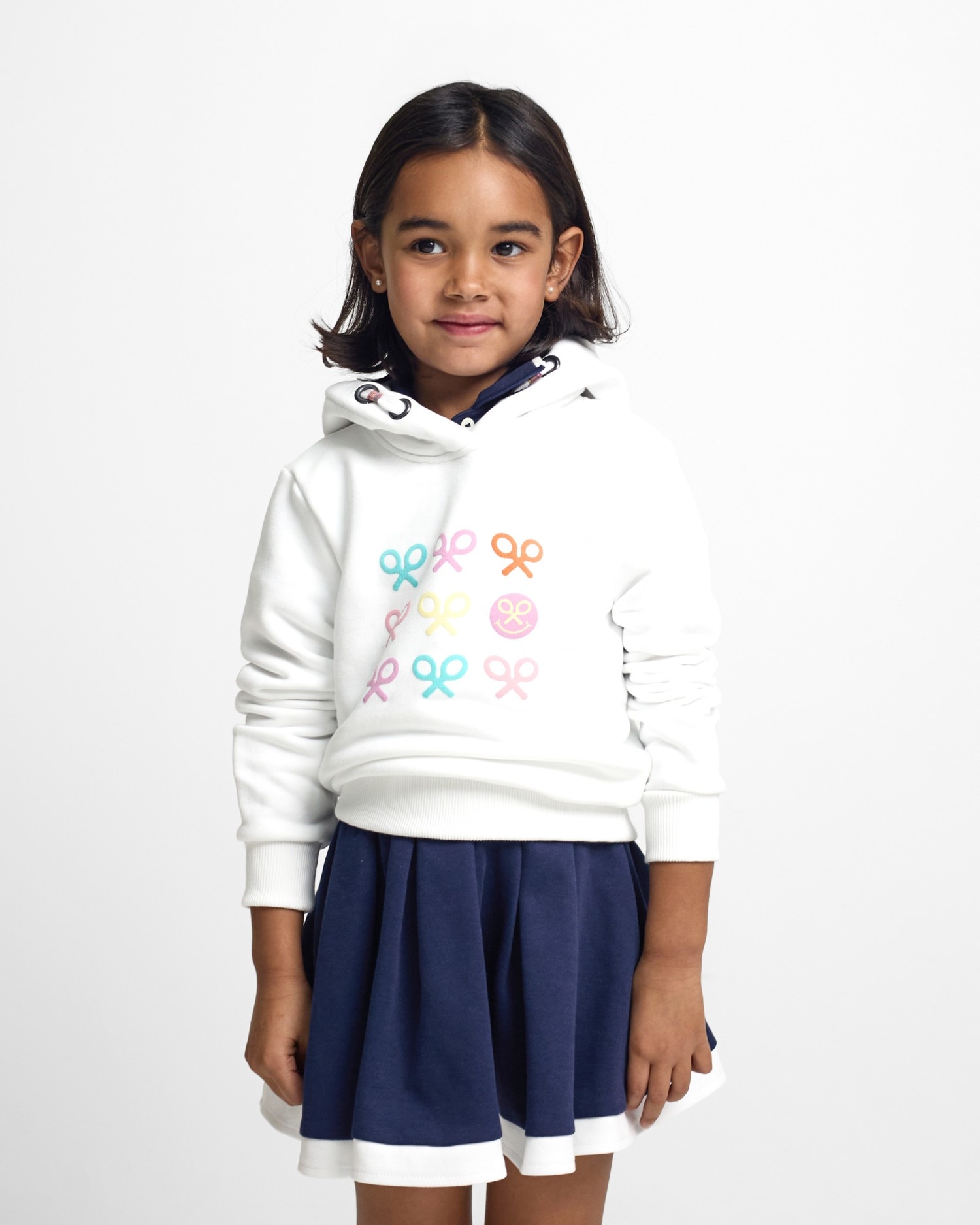 Sweat Infantil Raquetes Smile Branca Silbon Branco-1