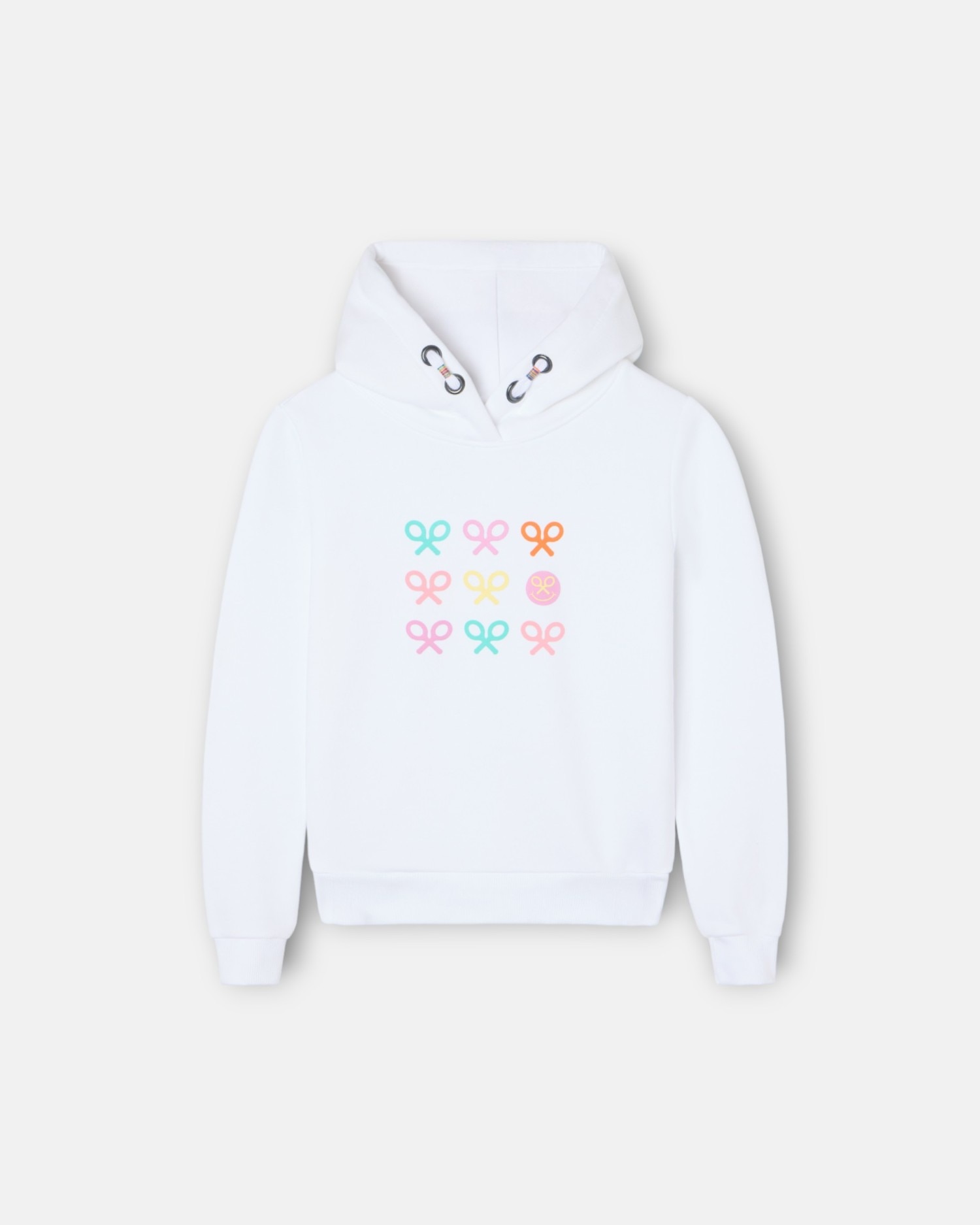 Sweat Infantil Raquetes Smile Branca Silbon Branco-4