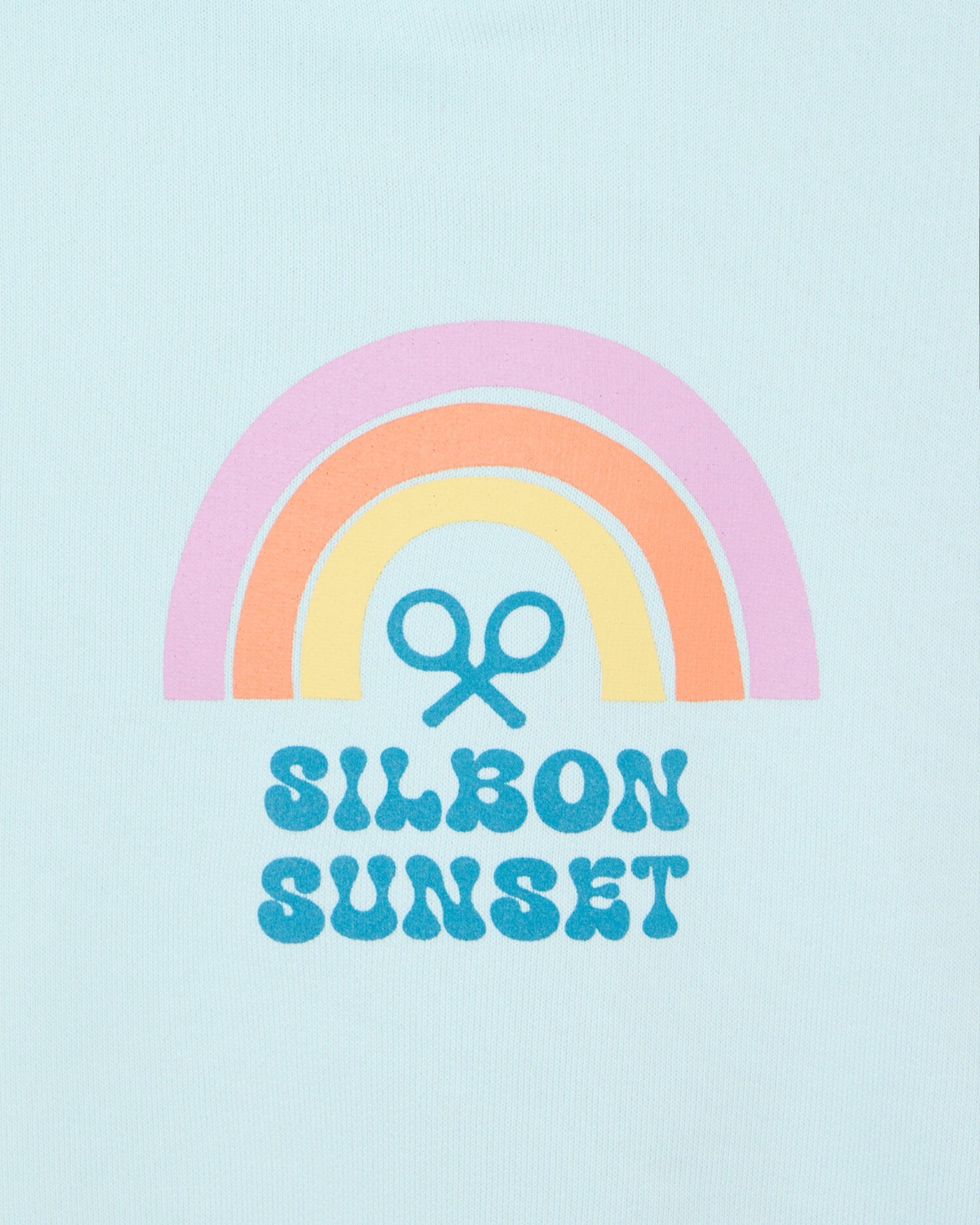 Sweatshirt Infantil com Capuz Sunset Celeste Silbon Azul-celeste-3