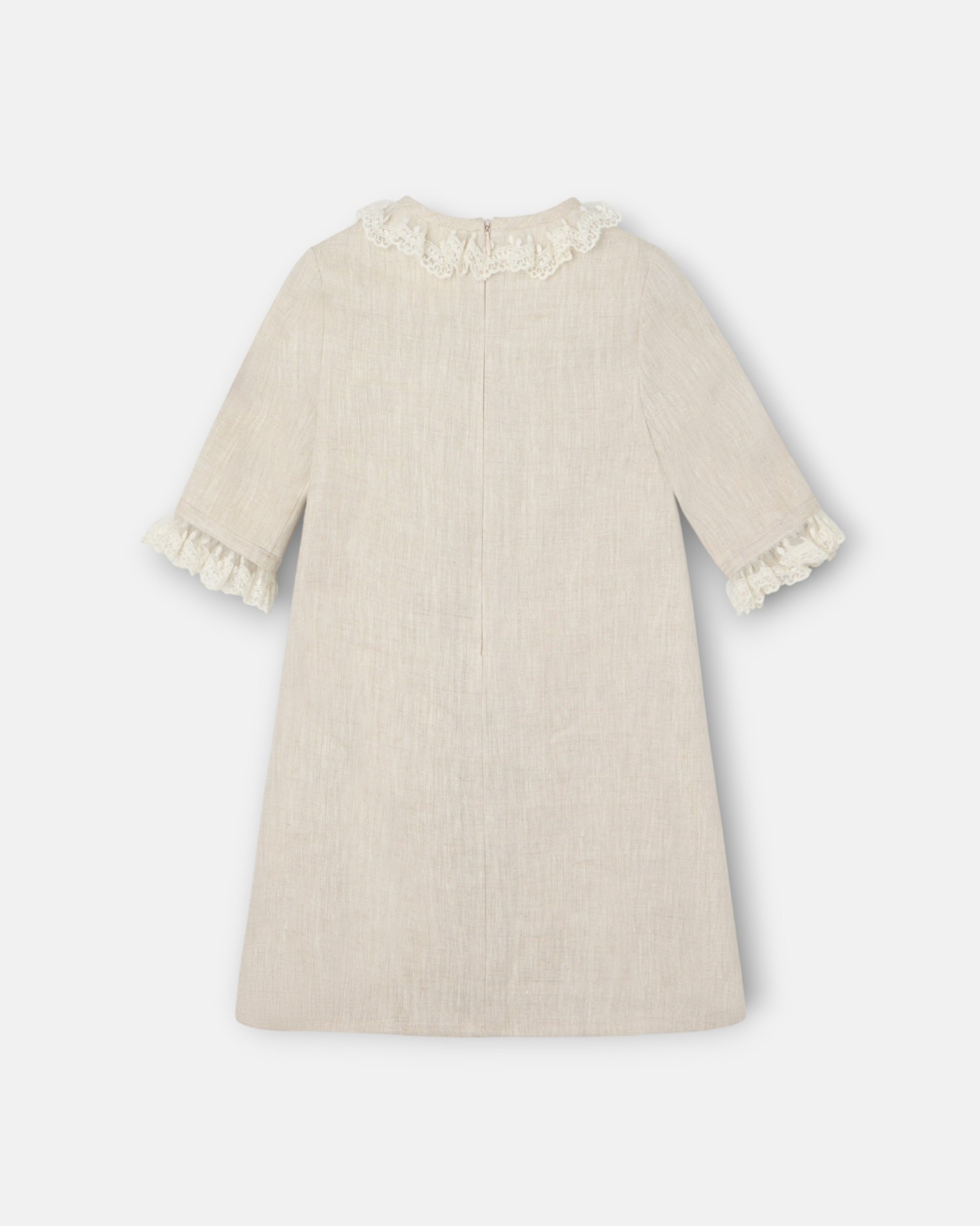 Vestido Infantil de Vestir Bege-2