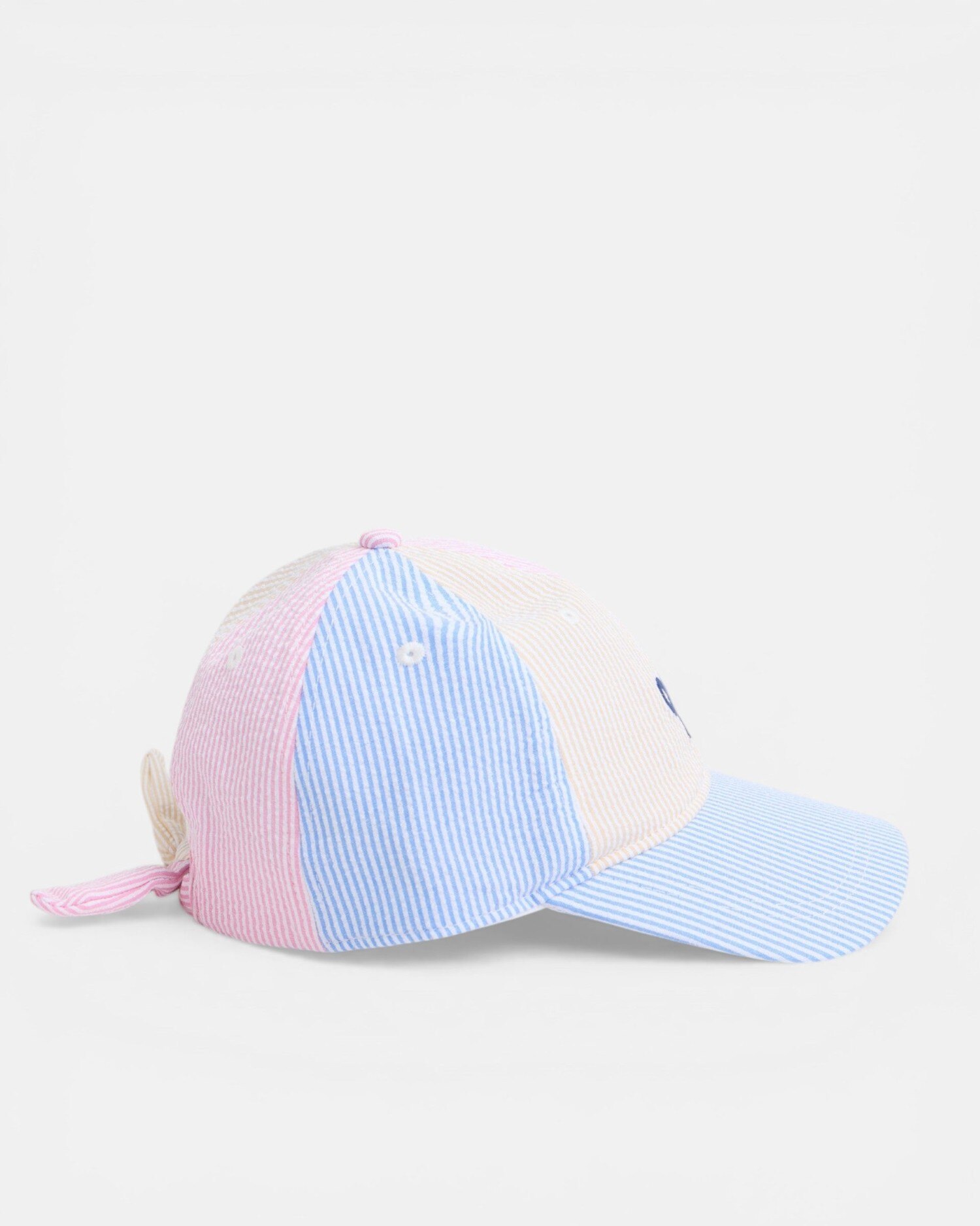 Boné Girl Às Riscas em Cores Silbon Branco-2