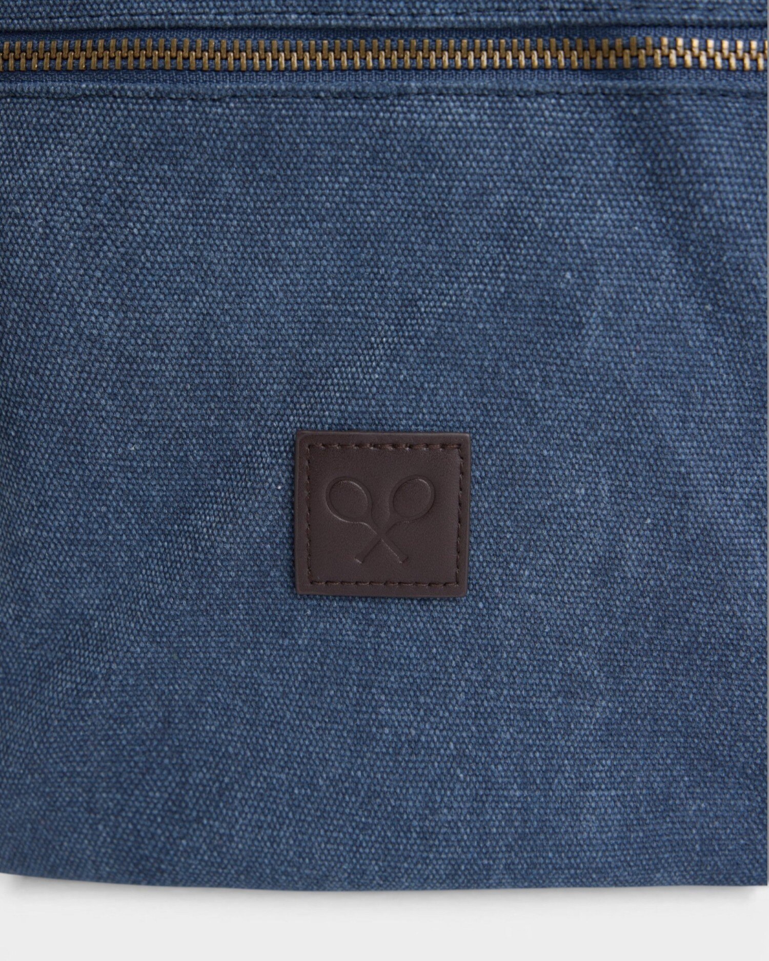 Mochila com Detalhe em Pele Azul-marinho Azul-marinho-2