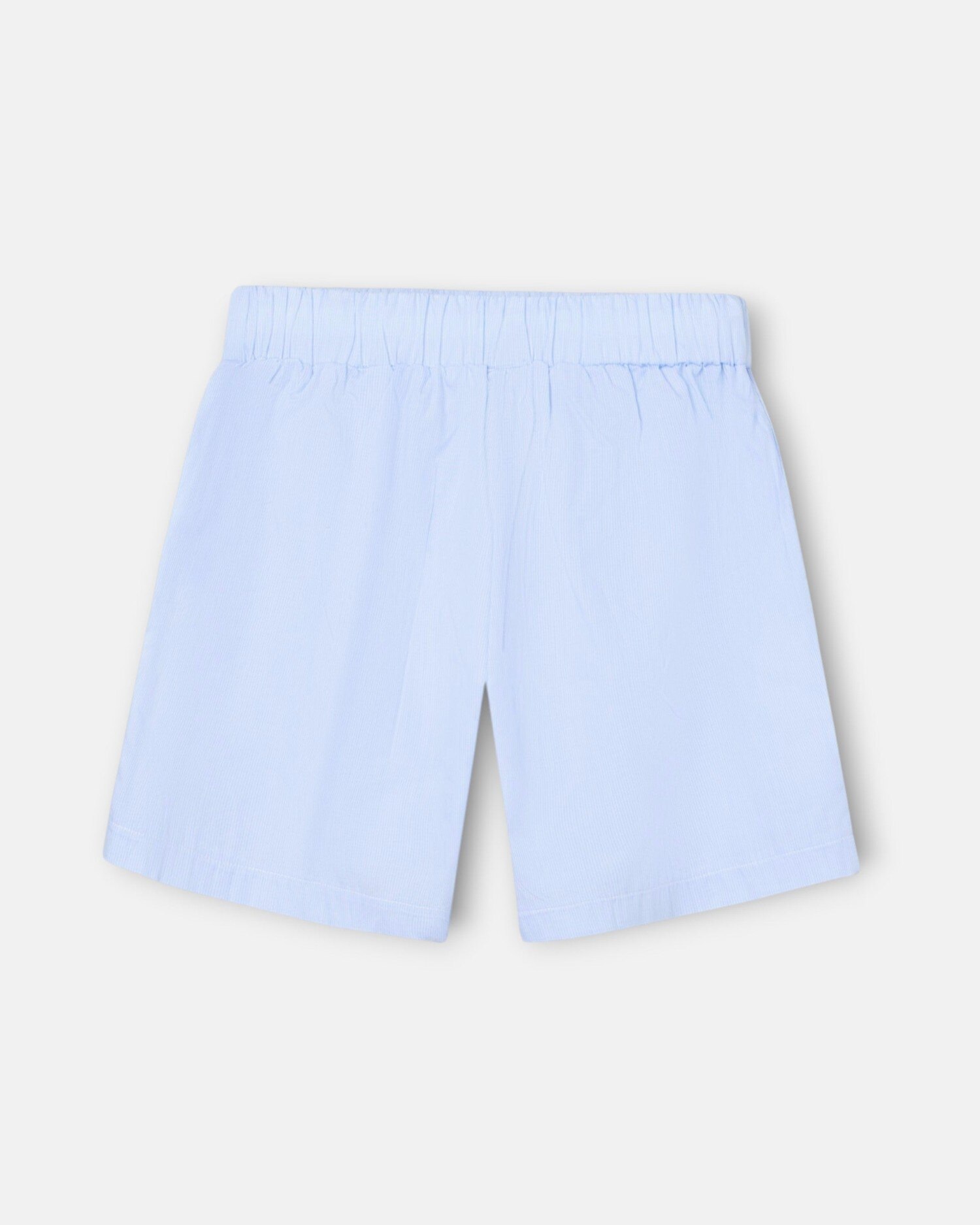 Pijama Curto com Bolso Às Riscas em Azul-marinho Azul-marinho-5