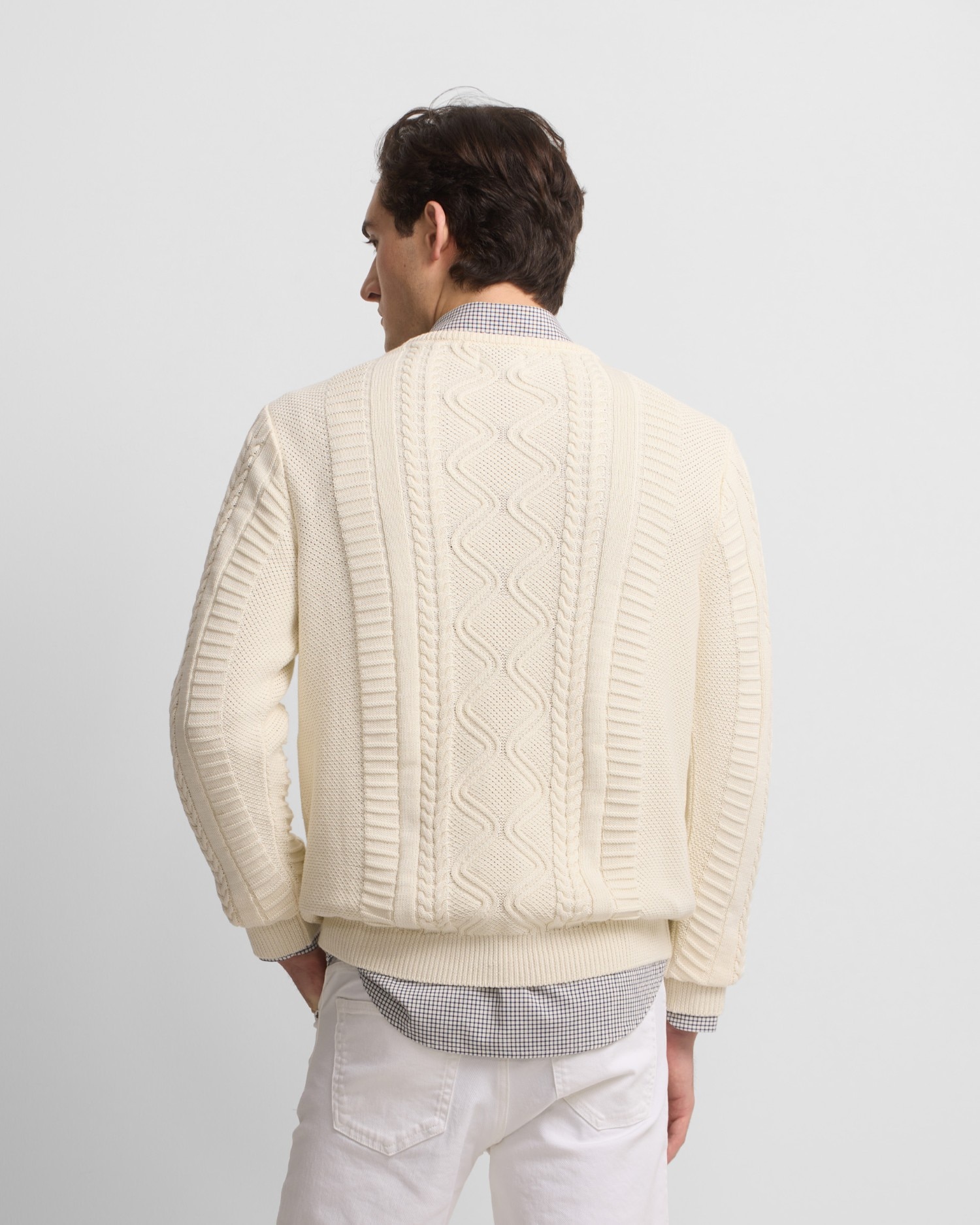 Camisola de Malha Ochos Patch Cruise em Creme Creme-2