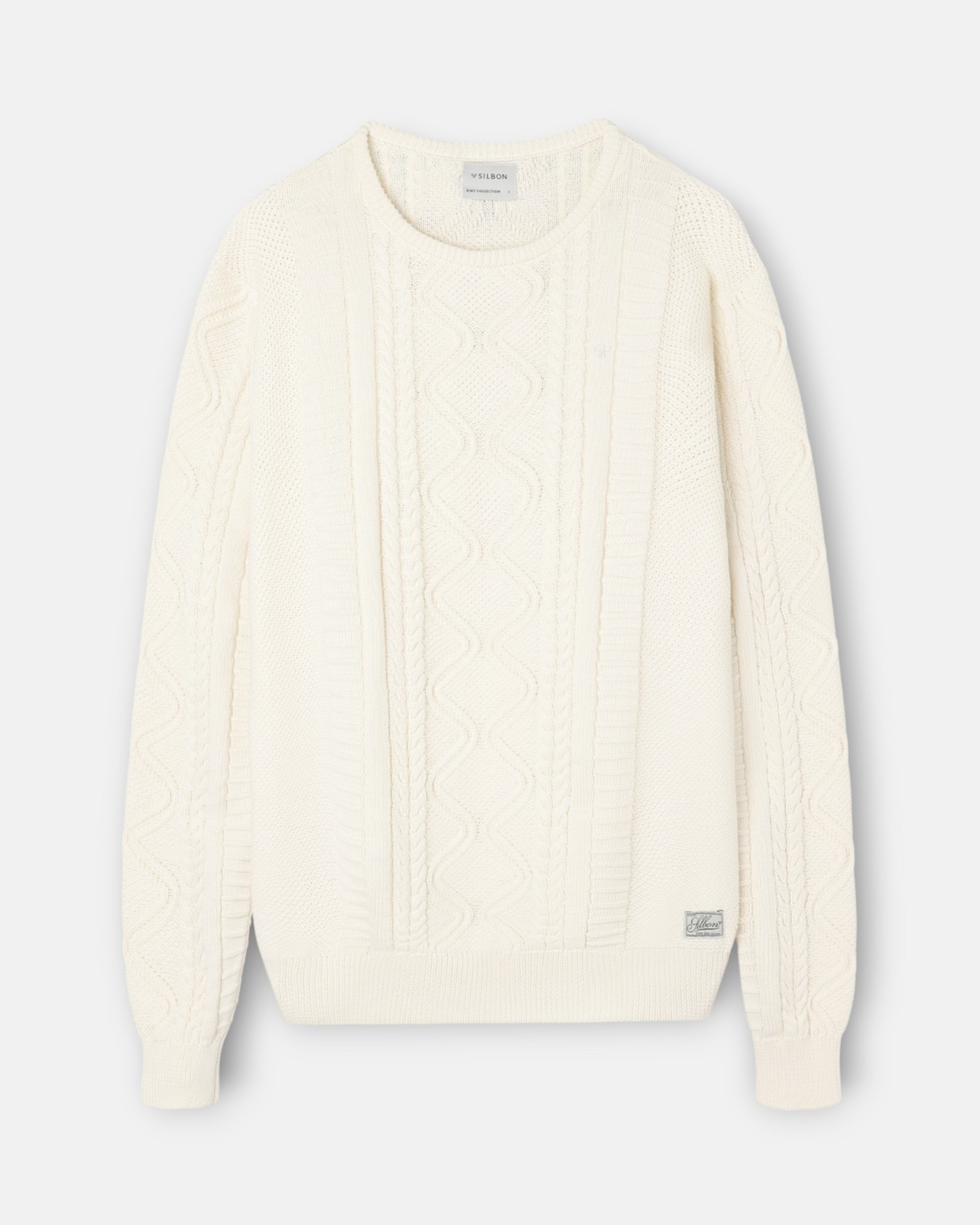 Camisola de Malha Ochos Patch Cruise em Creme Creme-4