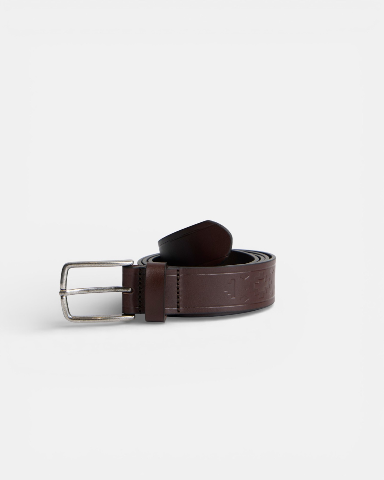 Imagem 0 de Cinto em Pele com Gravados Étnicos