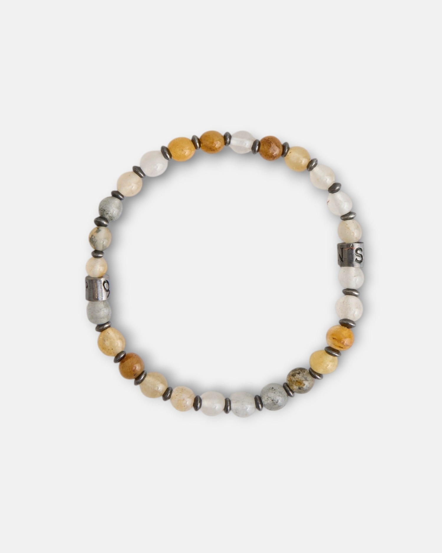 Pulseira Pedras Charm Bege-2